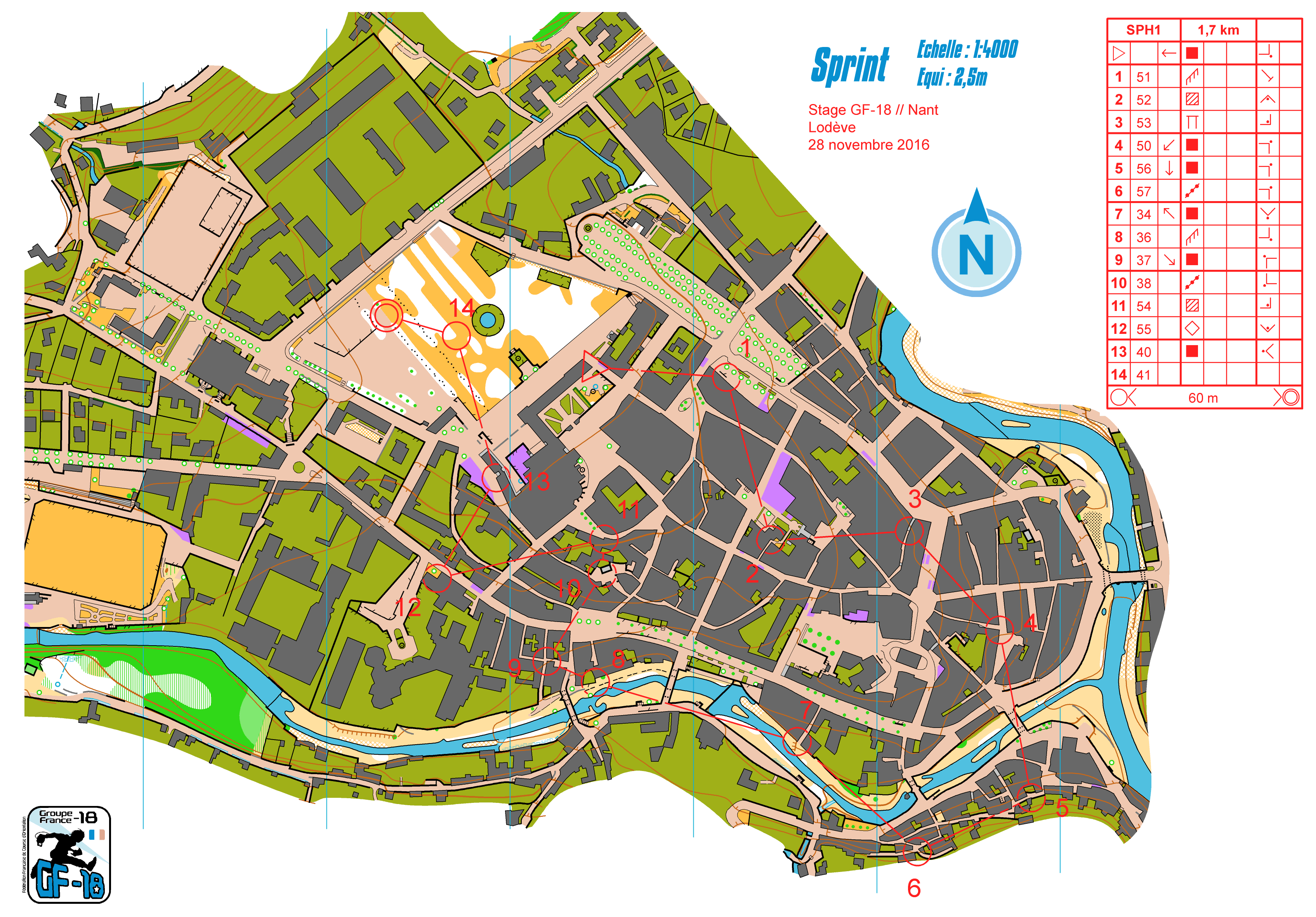 J4 sprint 1 Lodève stage gf-18 Larzac (28-11-2016)