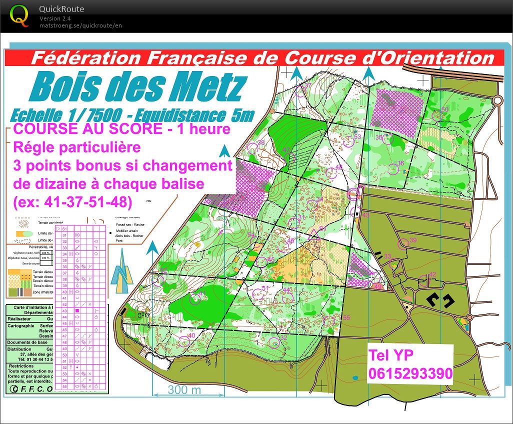 Score Bois des Metz (06/06/2018)