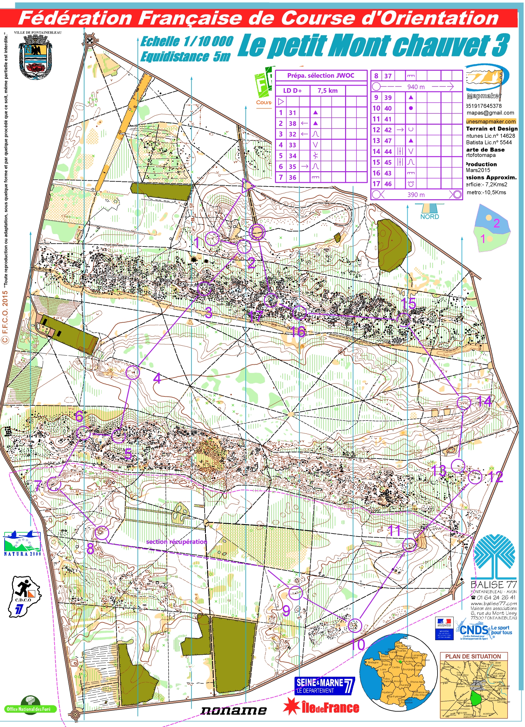 Prépa sélecs JWOC (D+) (2019-04-14)