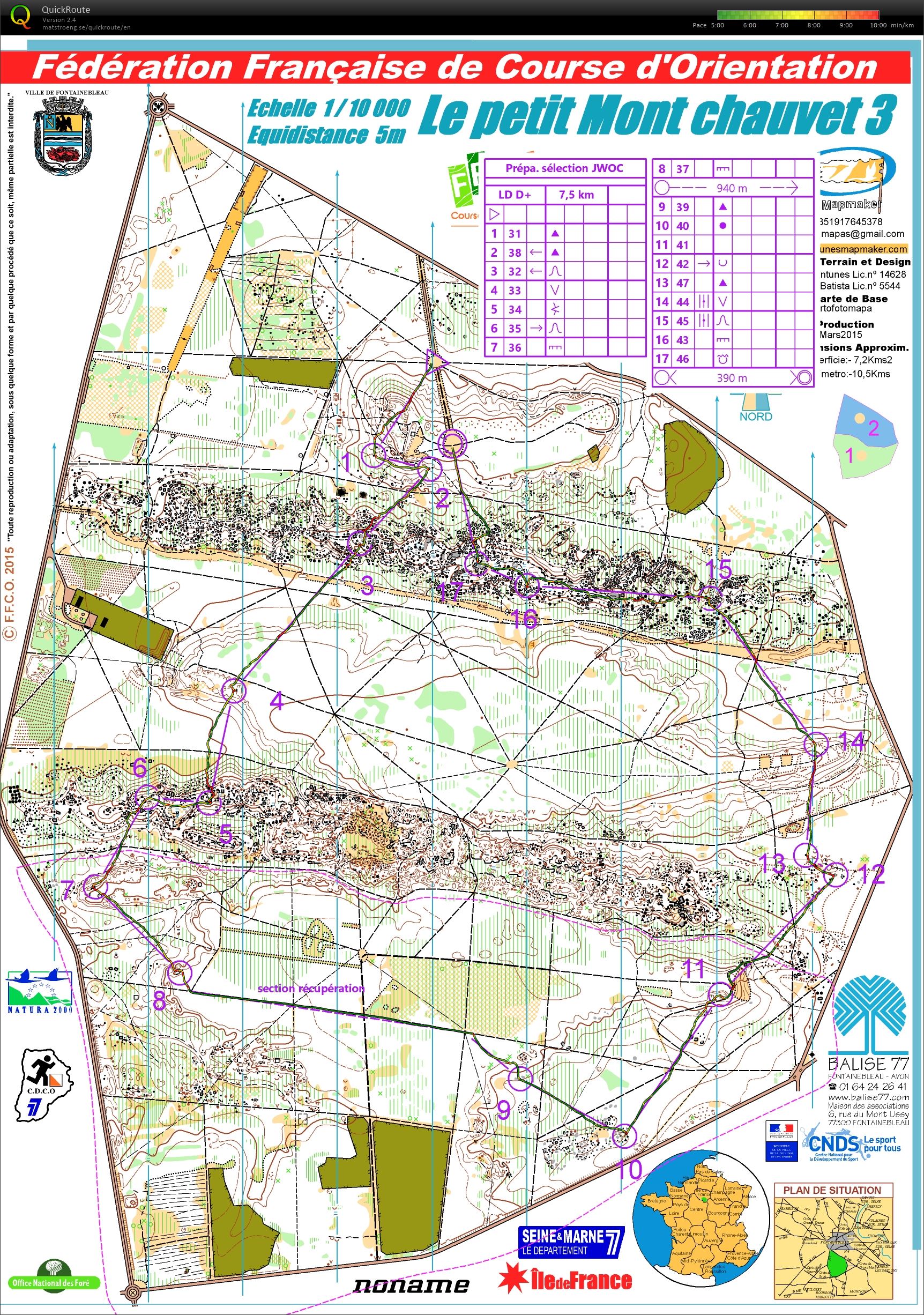 Prépa sélecs JWOC (D+) (2019-04-14)