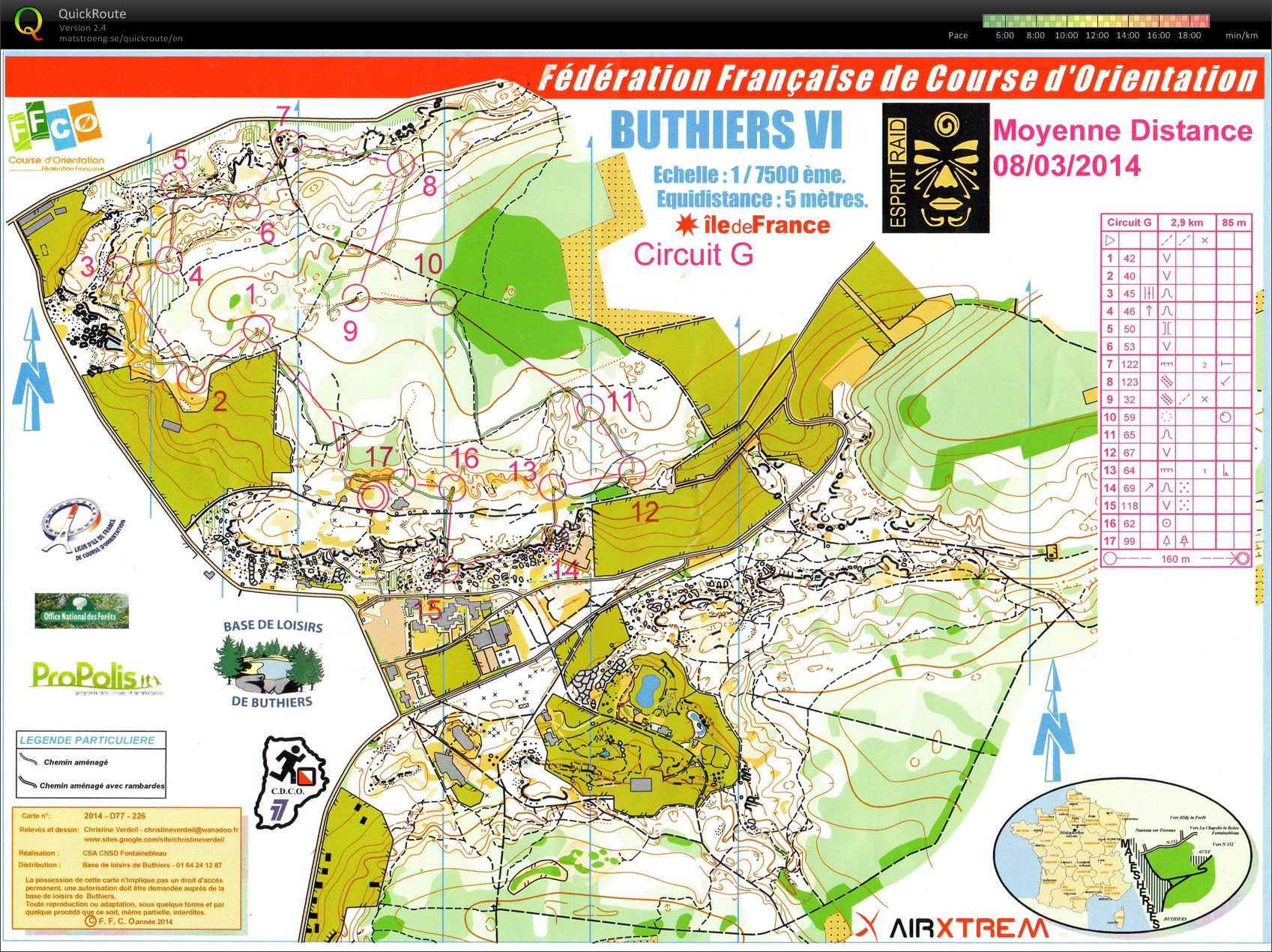 Nationale NW Moyenne Distance (08/03/2014)