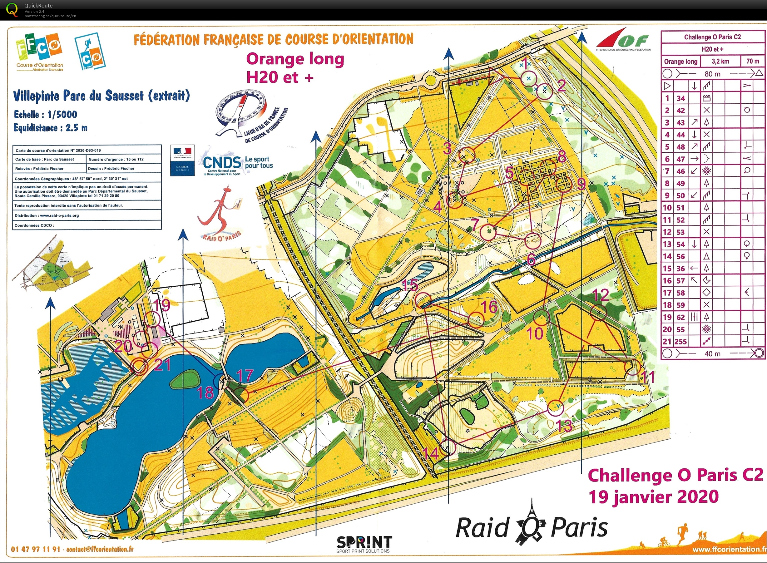Challenge O Paris C2 Sprint (19/01/2020)