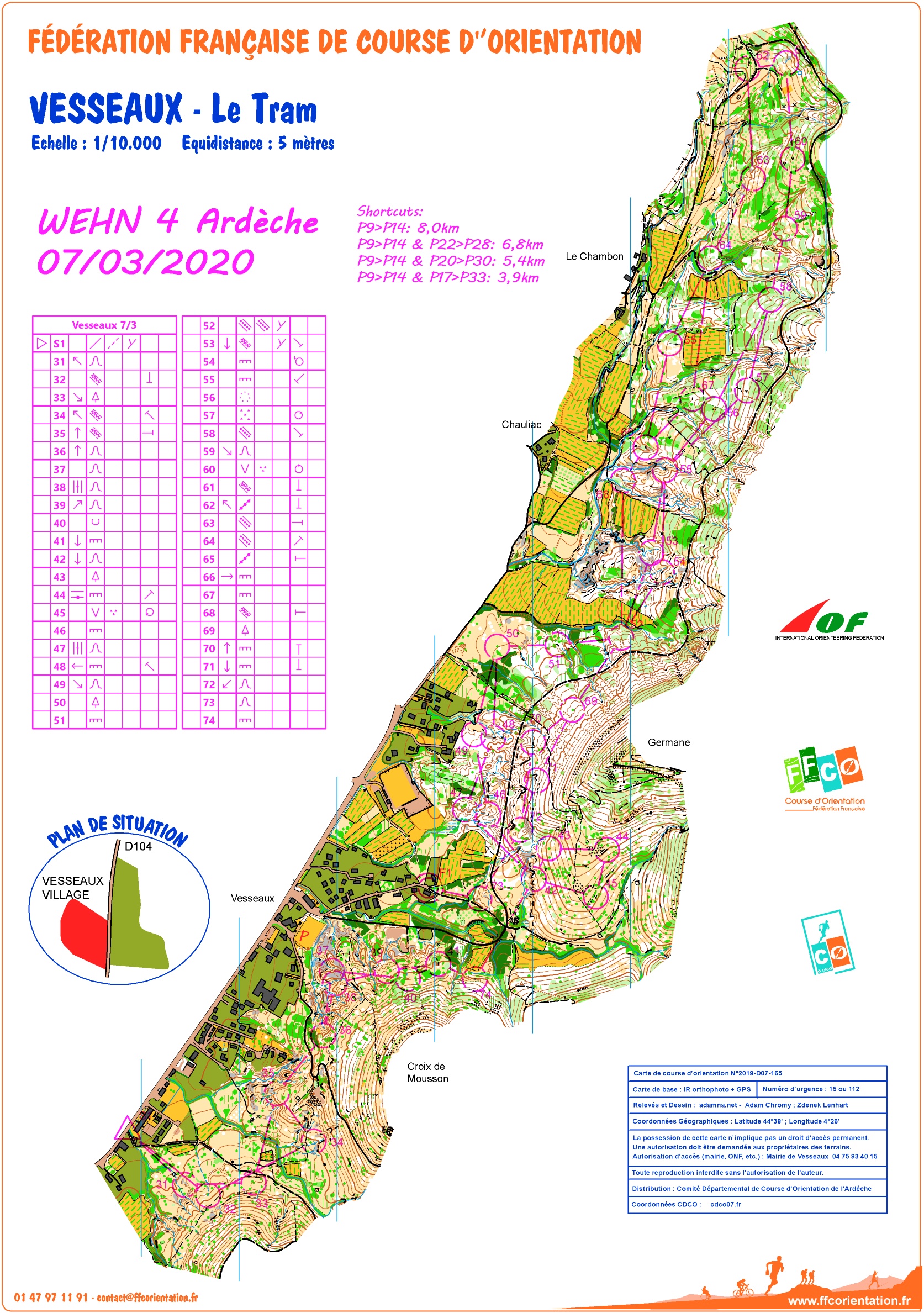 WEHN Ardèche - J1 - circuit classique (07-03-2020)