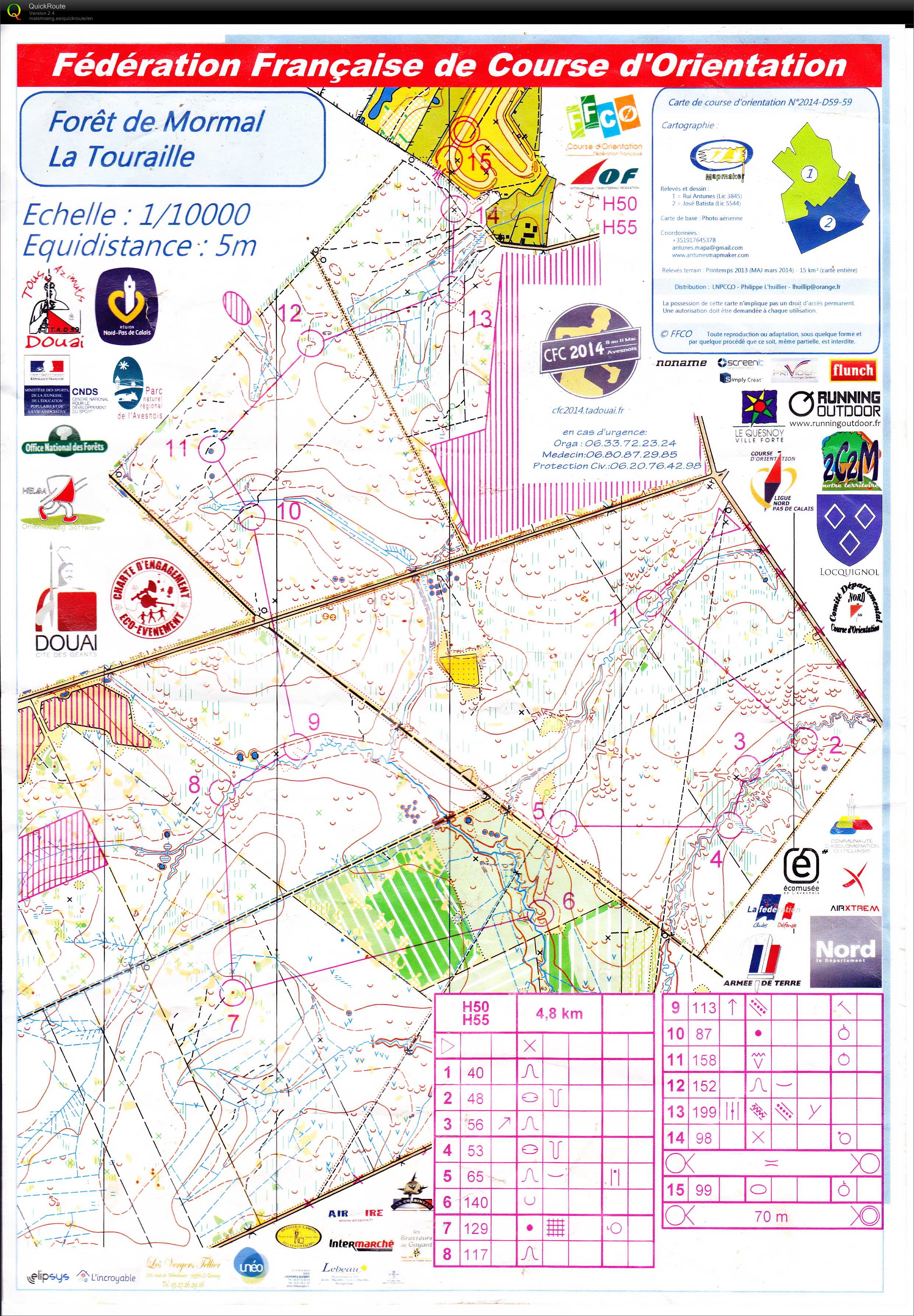 Championnats de France de Moyenne Distance (10-05-2014)