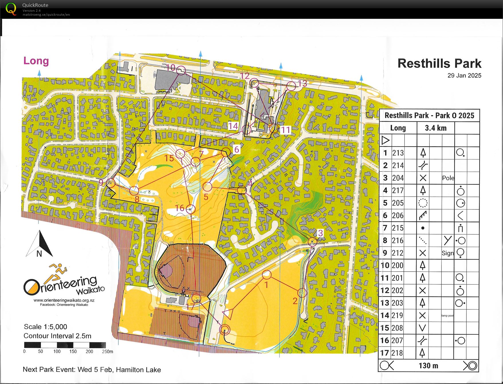 Waikato Summer Series MapRun (29-01-2025)