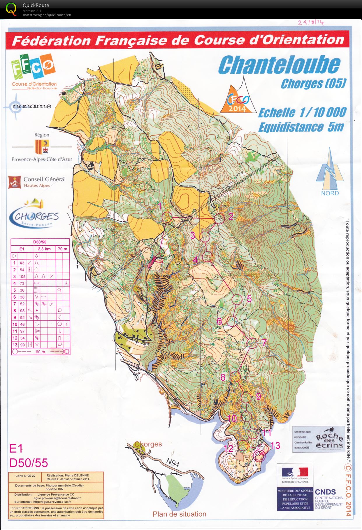 CFCO2014: Moyenne Distance (29/08/2014)