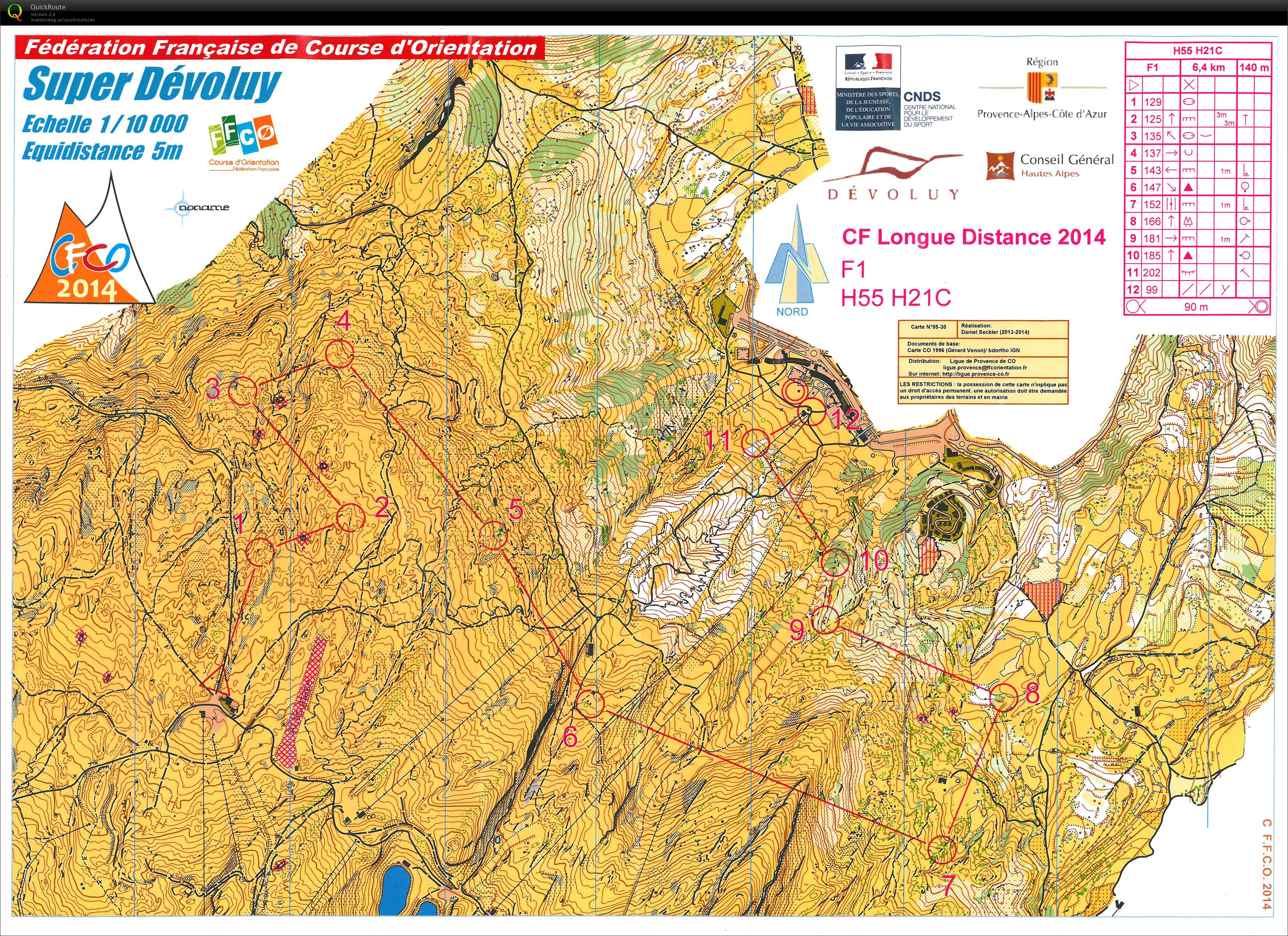 French Long Distance championships H55 (30/08/2014)