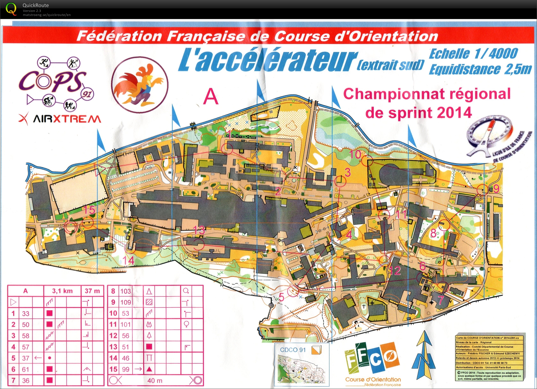 Championnat LIFCO sprint (21-09-2014)