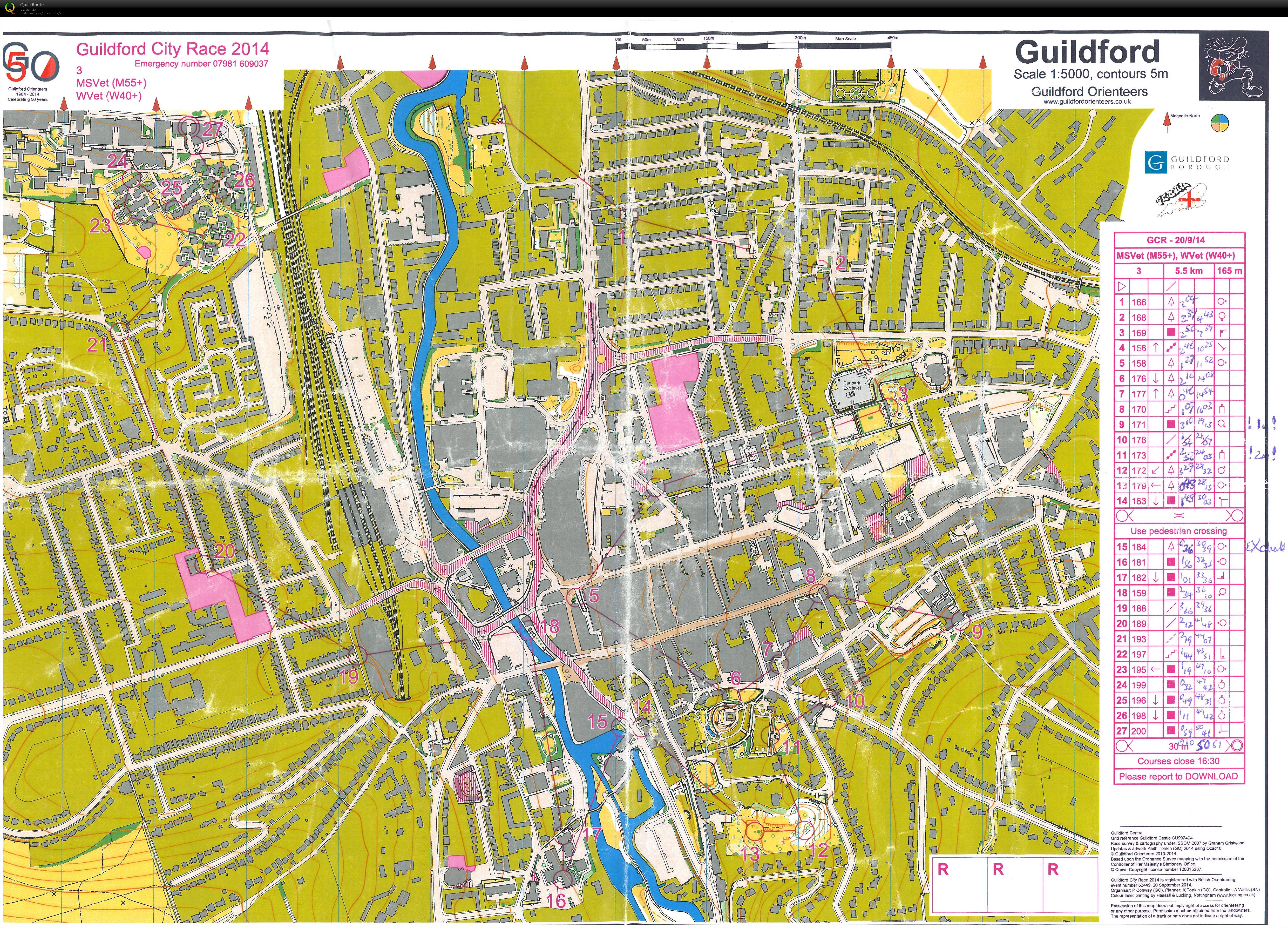 Guildford City race H55 (20/09/2014)