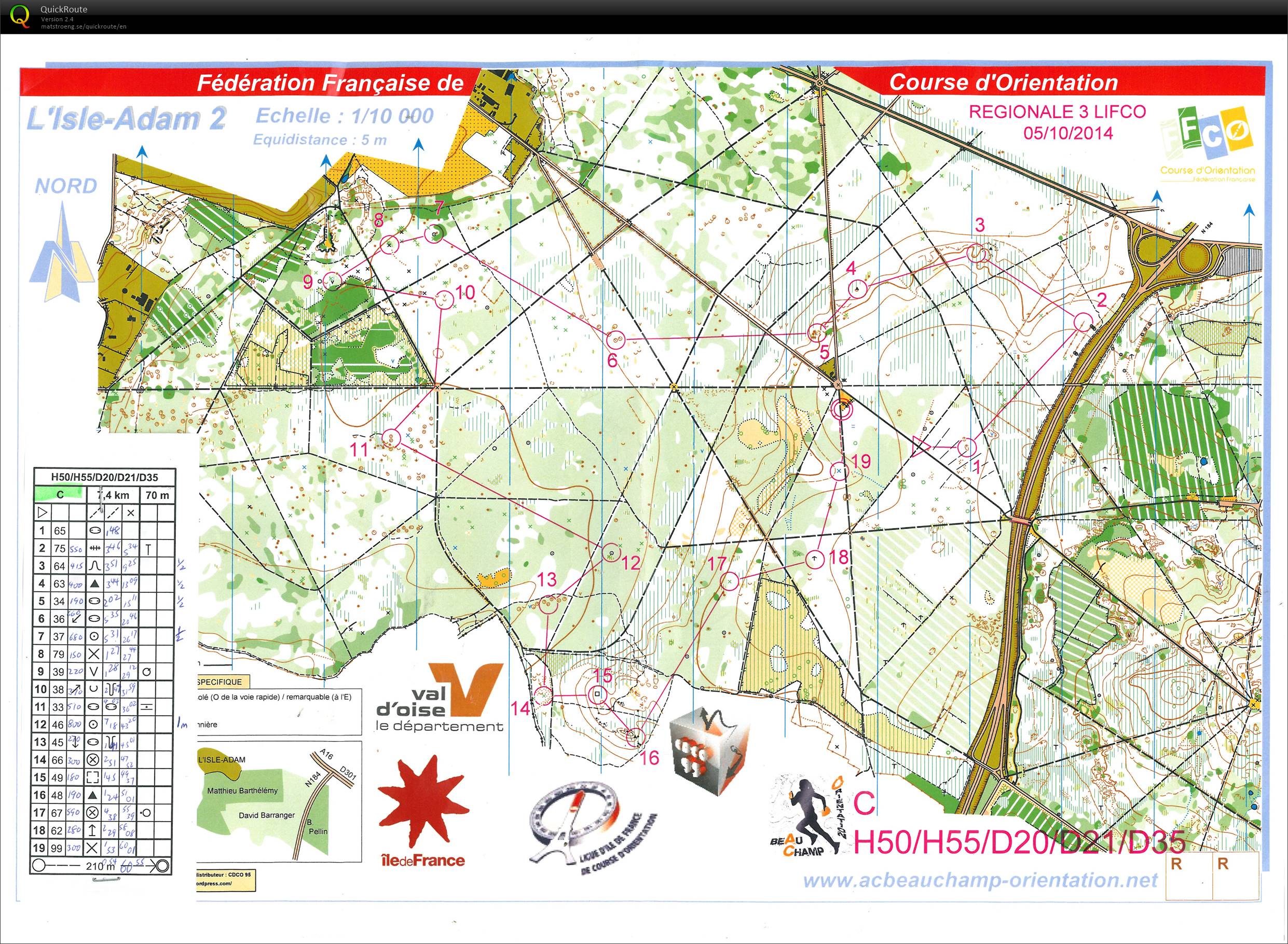 IdF Regionale 3 - Circuit C - H55 (05.10.2014)