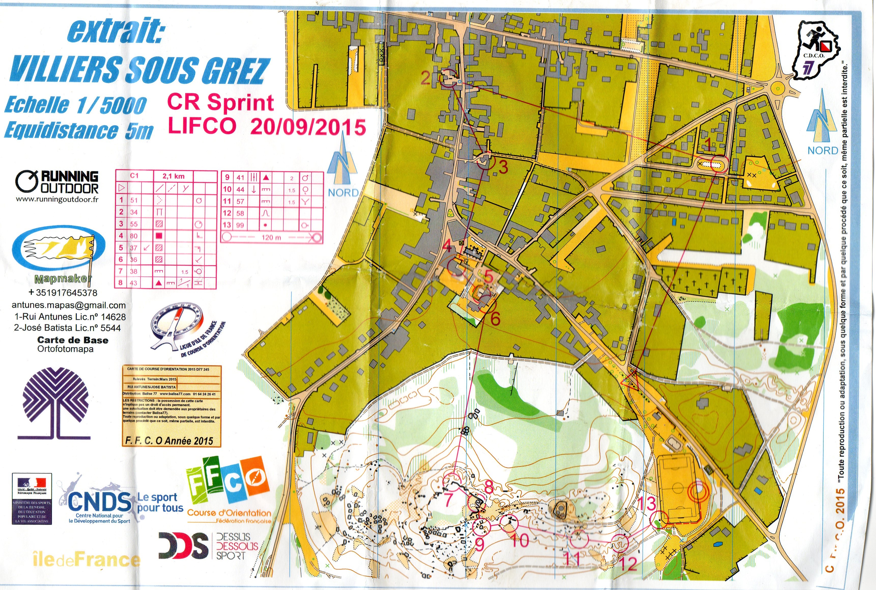 Championnat régional de sprint (20-09-2015)