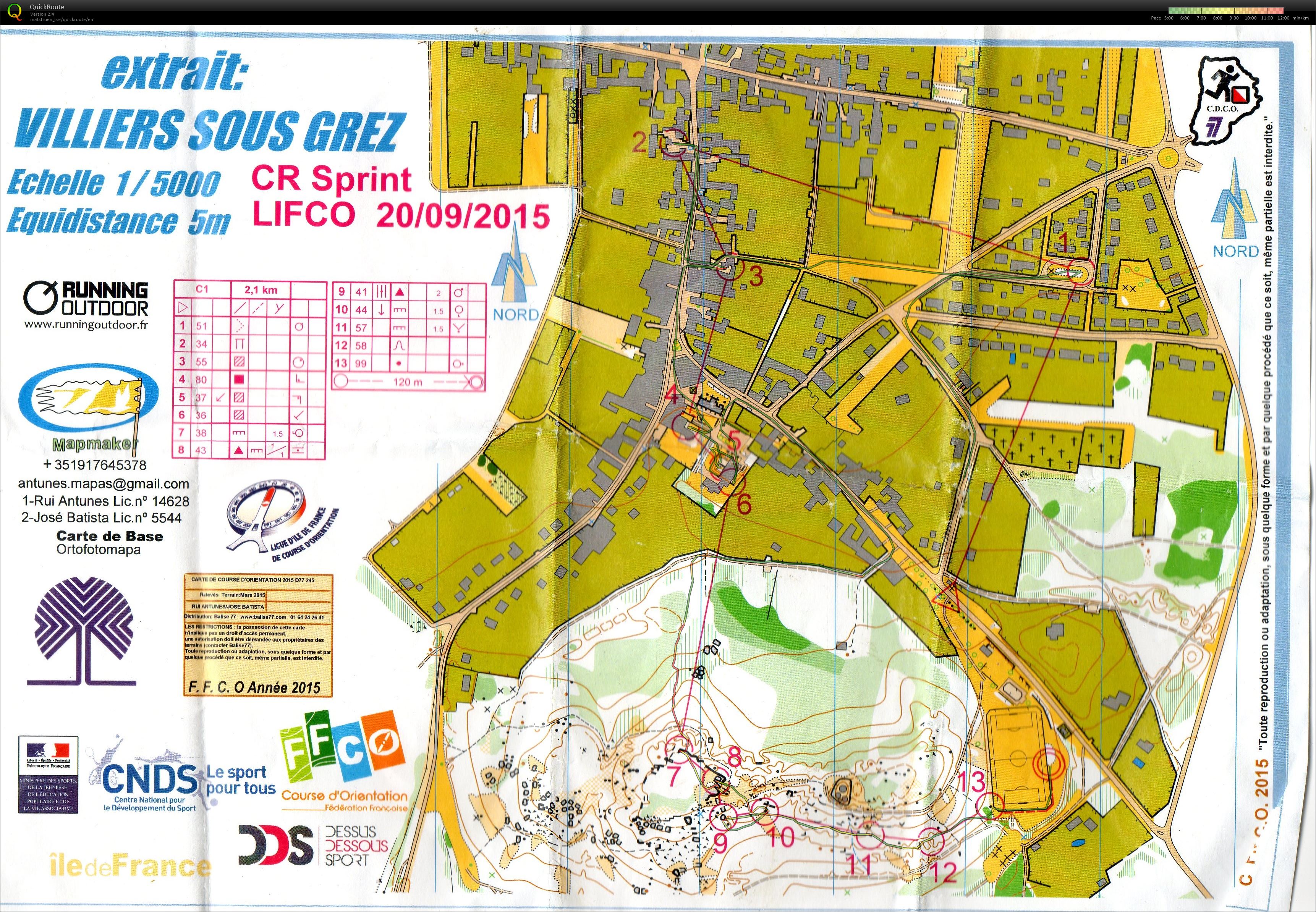 Championnat régional de sprint (20/09/2015)