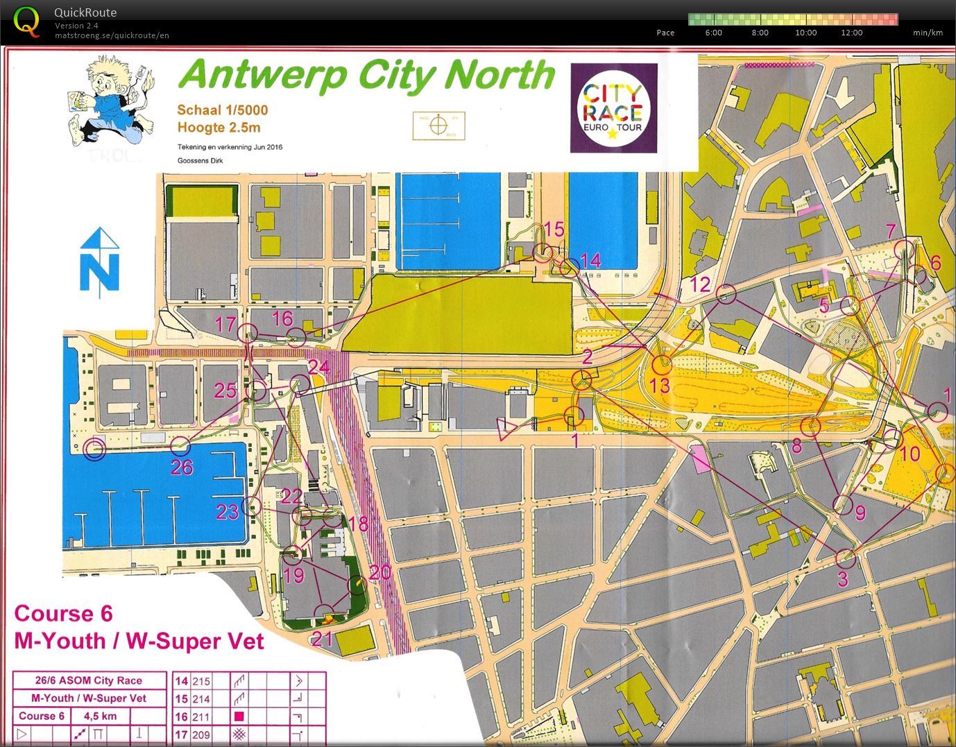 Antwerp Sprint Orienteering Meeting 2016 (26-06-2016)