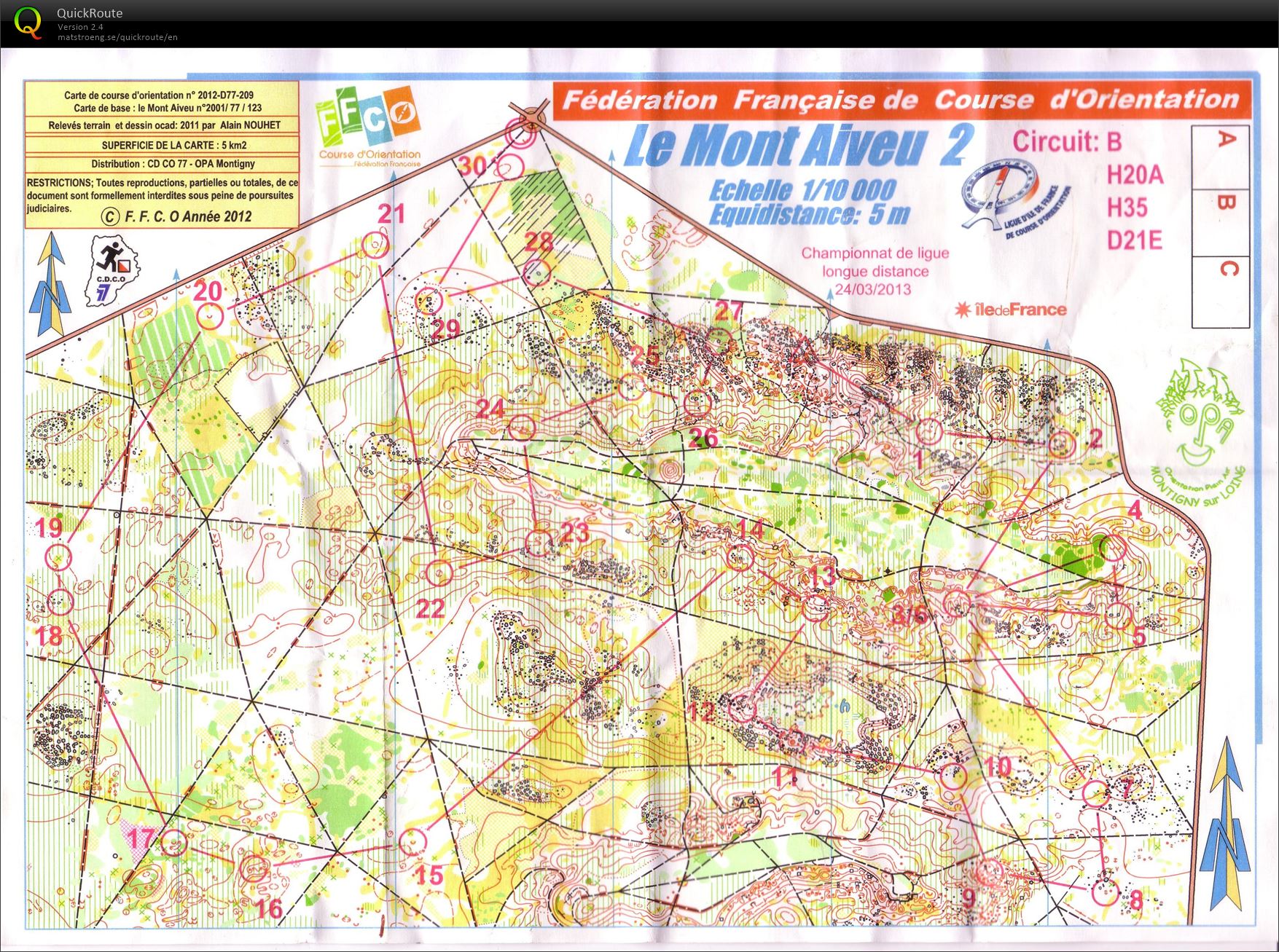 Championnat de Ligue Longue Distance (24.03.2013)