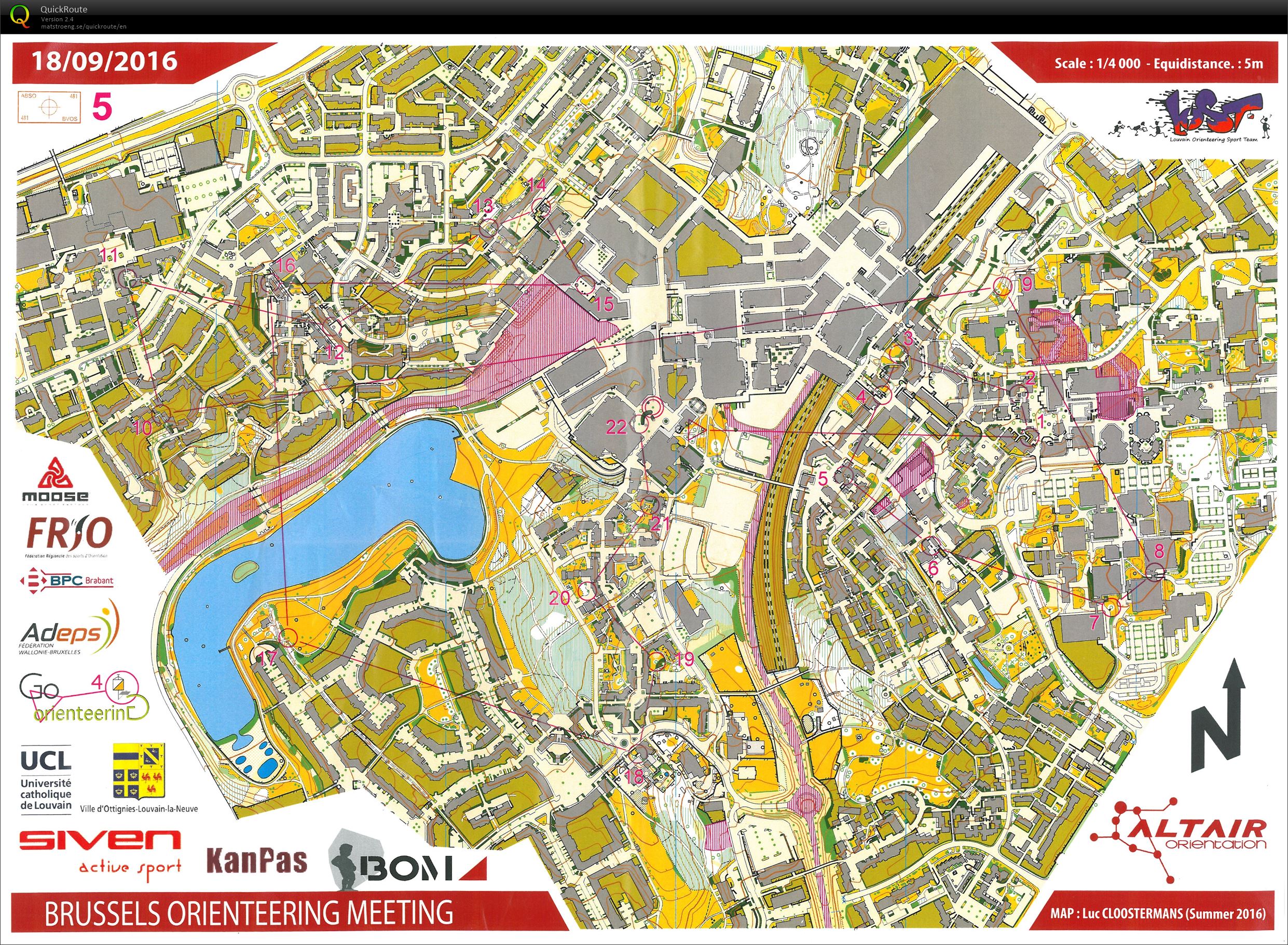 Brussels Orienteering Meeting 2016 (18-09-2016)