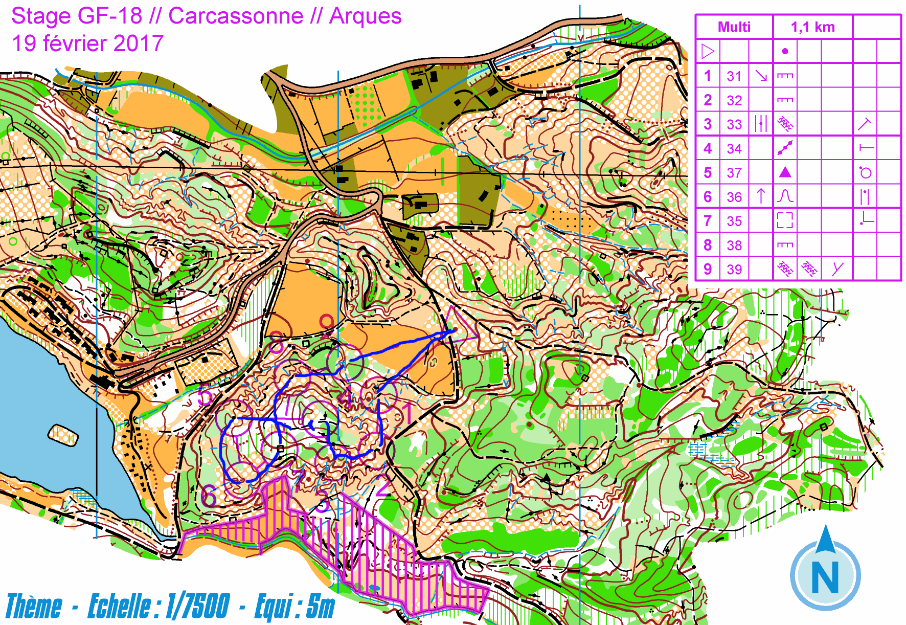 Multiposte Arques j3 stage gf-18 Carcassonne (19-02-2017)