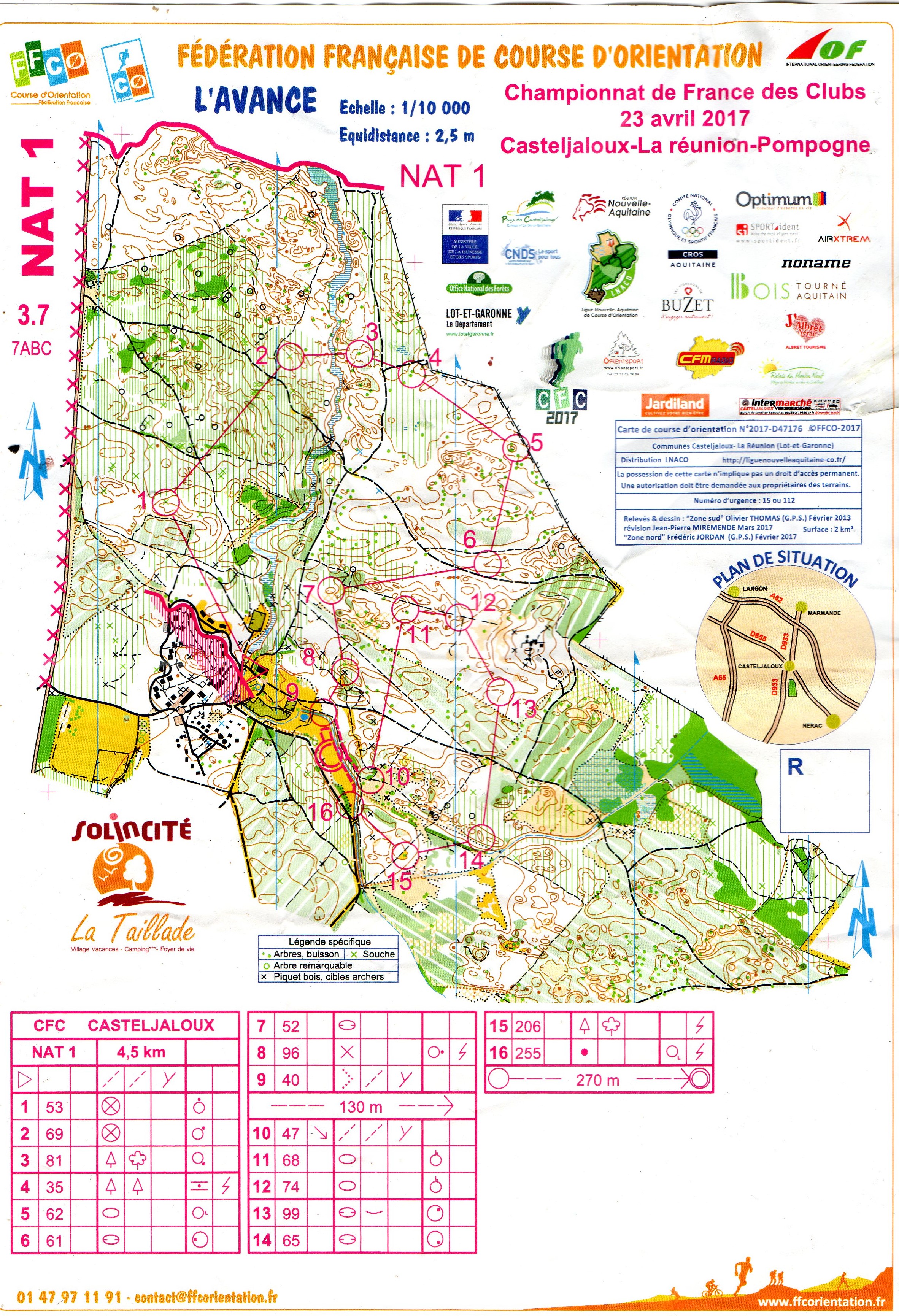 CFC 2017 N1 relais 7(30'). 2ème!!! (23-04-2017)