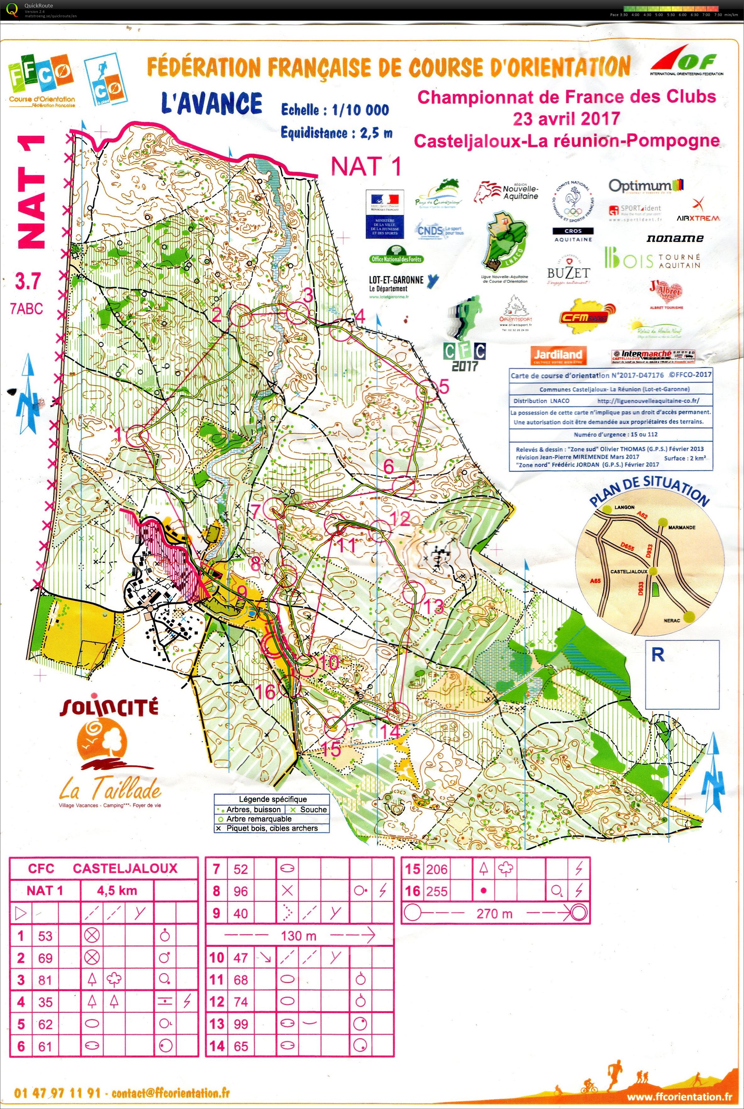 CFC 2017 N1 relais 7(30'). 2ème!!! (23-04-2017)