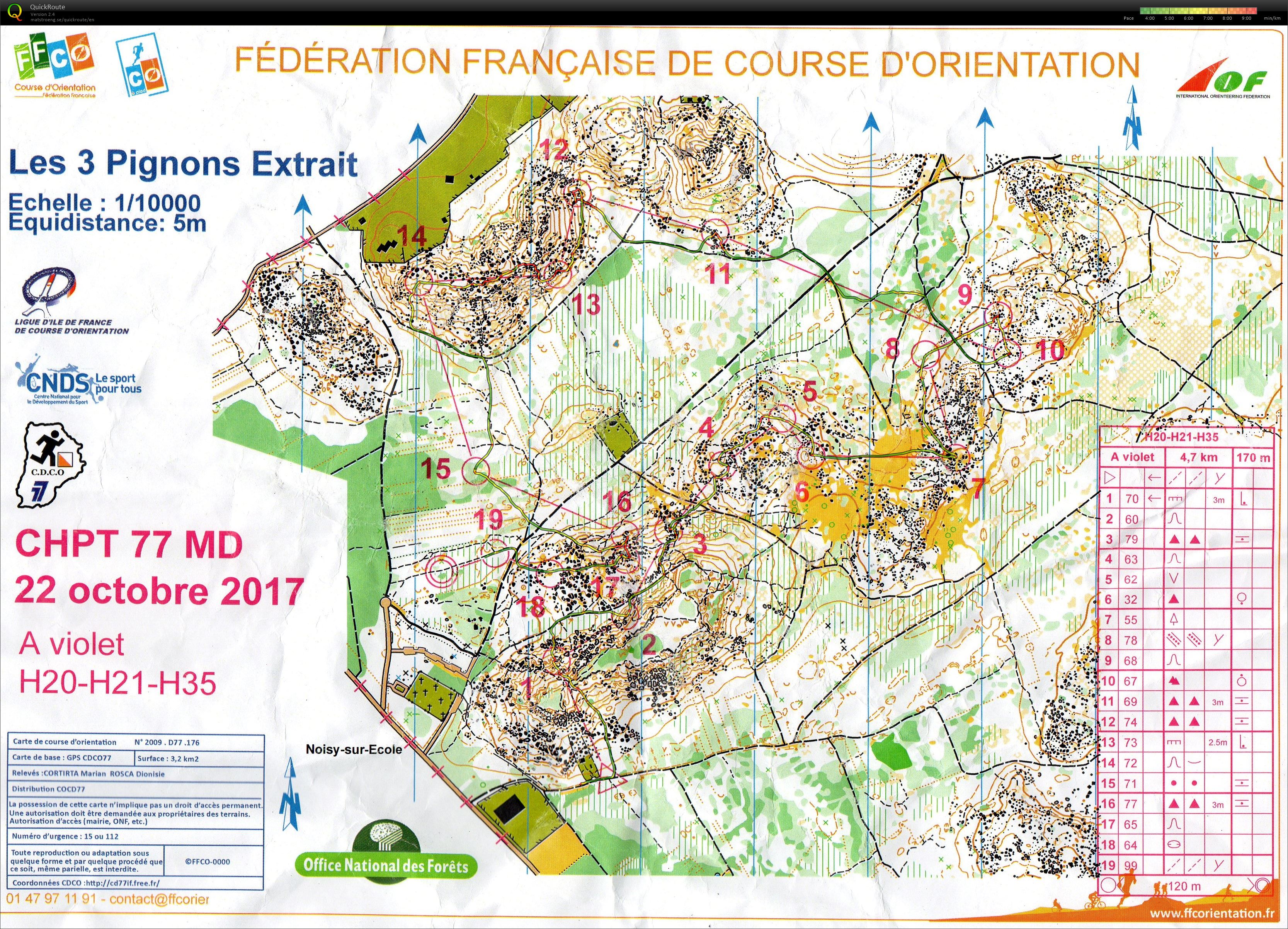 Circuit A Championnat MD 77  (22.10.2017)