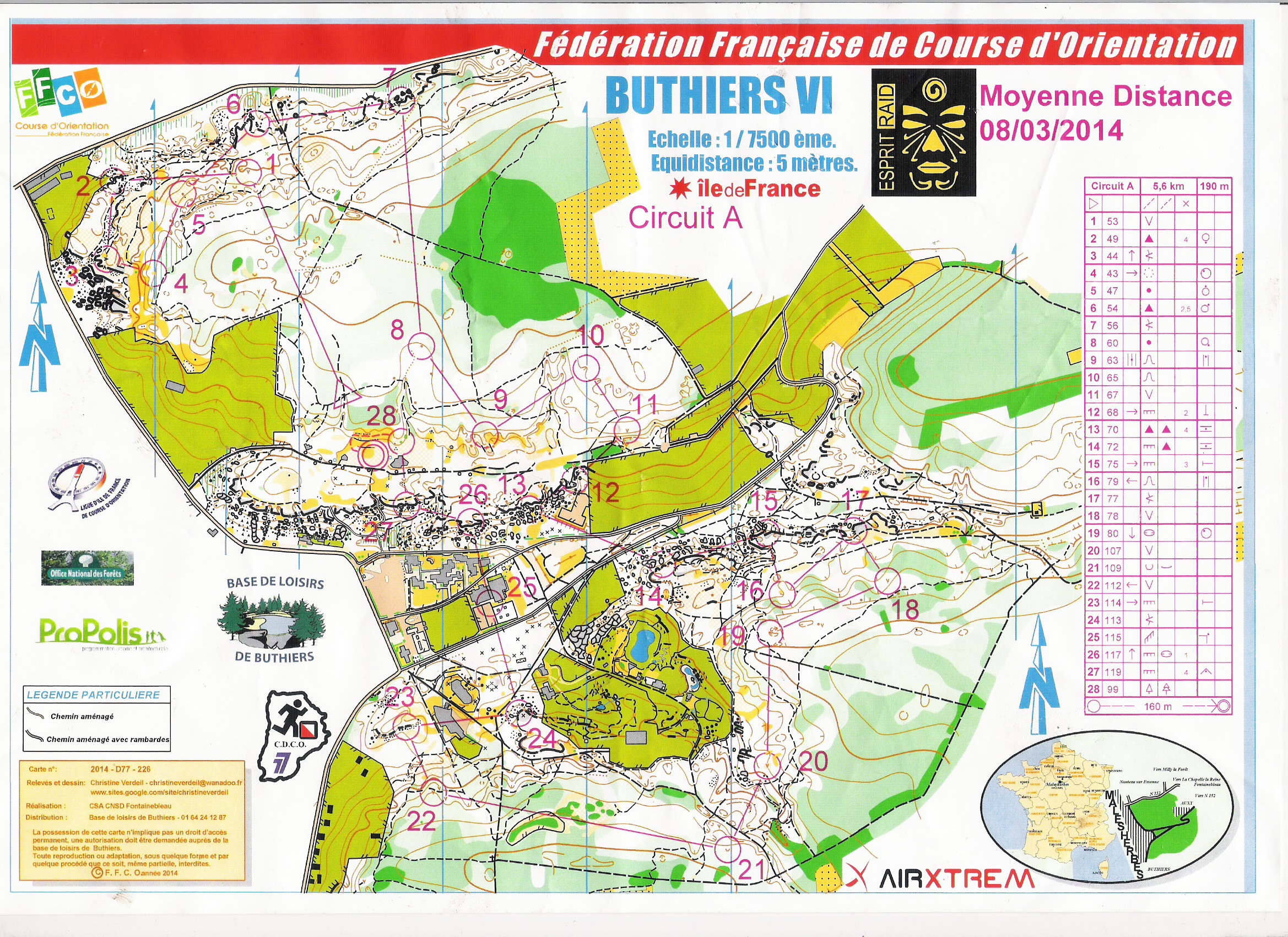 Moyenne Distance Buthiers (08.03.2014)