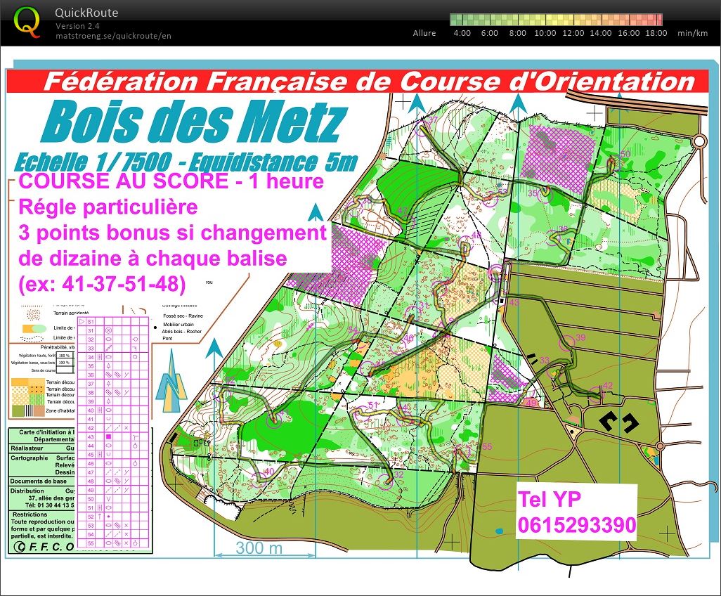 Score Bois des Metz (06-06-2018)