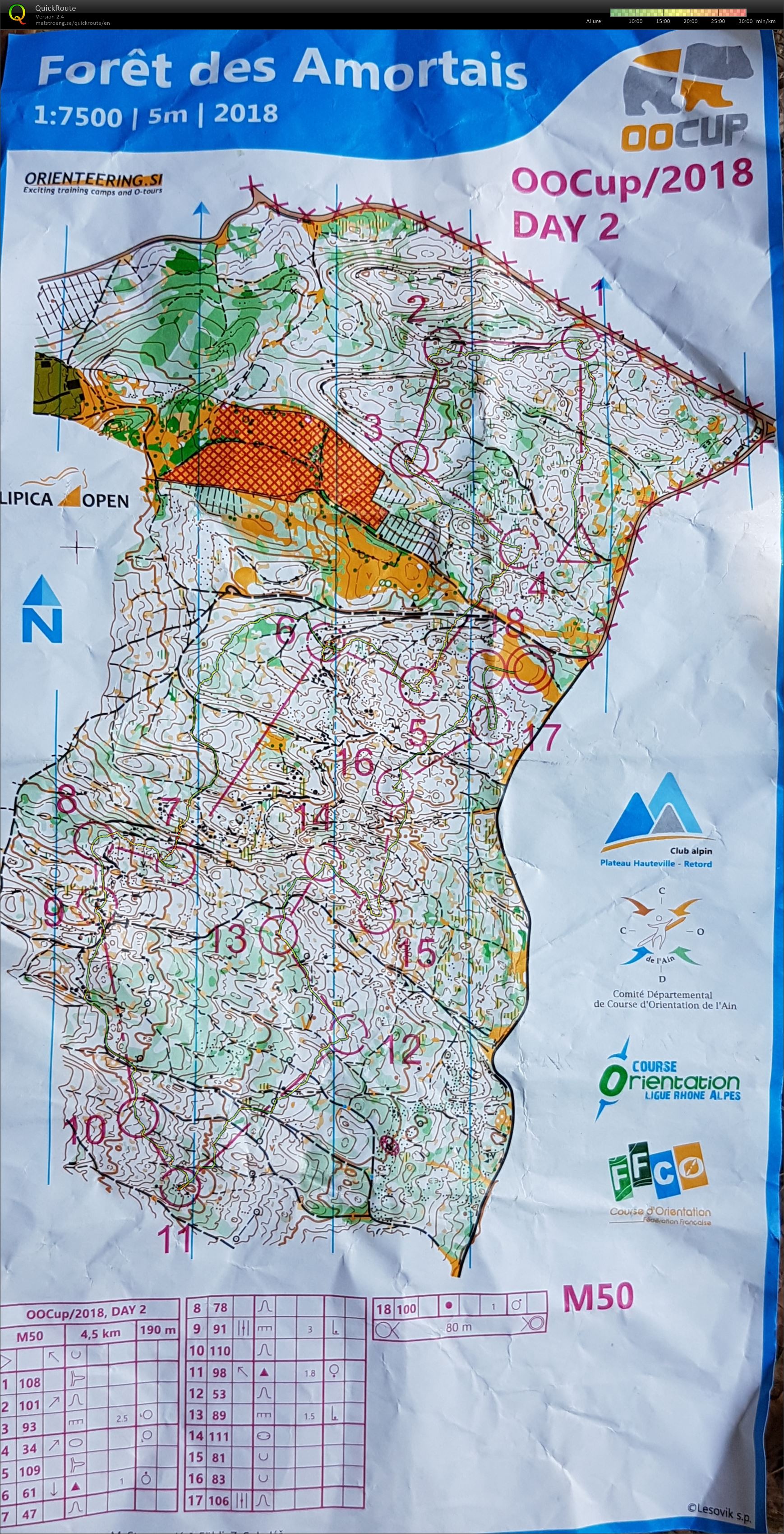 OOCup 2018 - Etpae n°2 (26-07-2018)