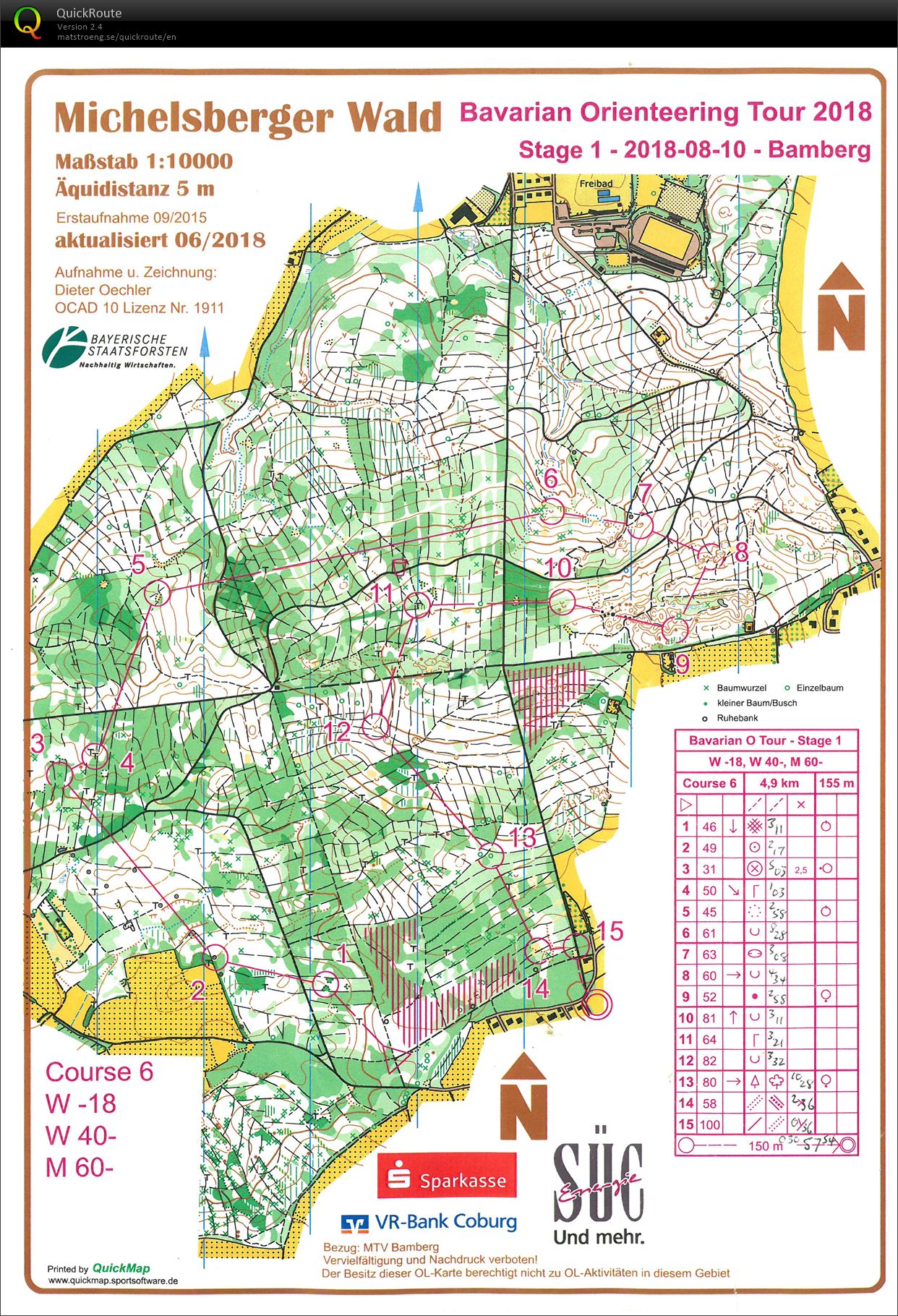Bavarian Orienteering Tour Day 1 (10.08.2018)
