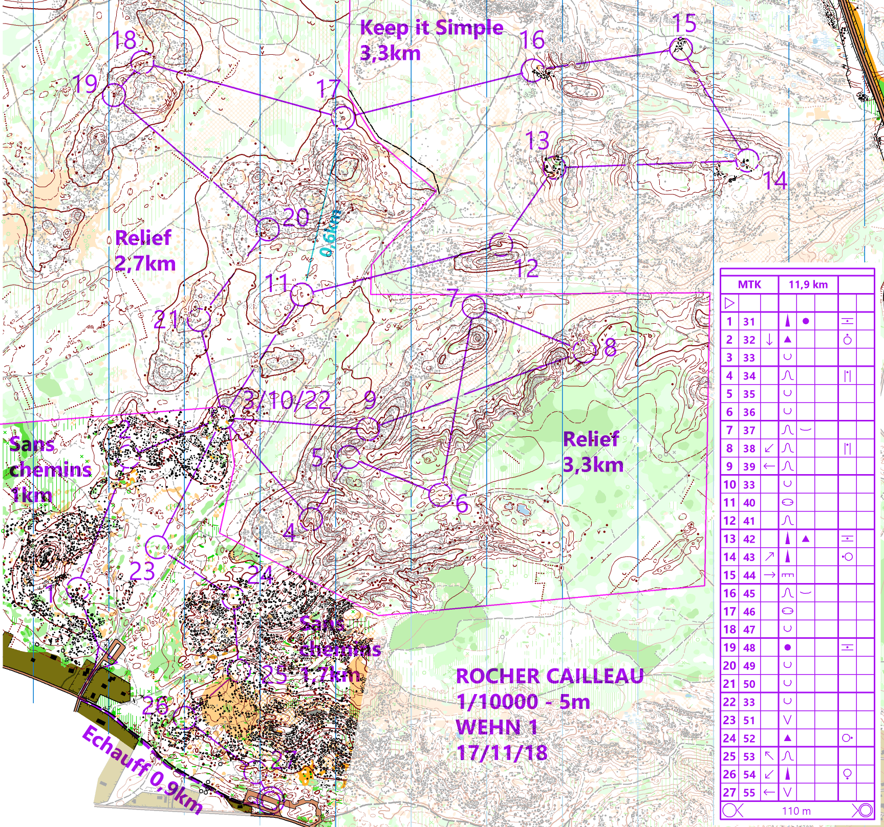 MTK Rocher Cailleau WEHN Fontainebleau  (17-11-2018)