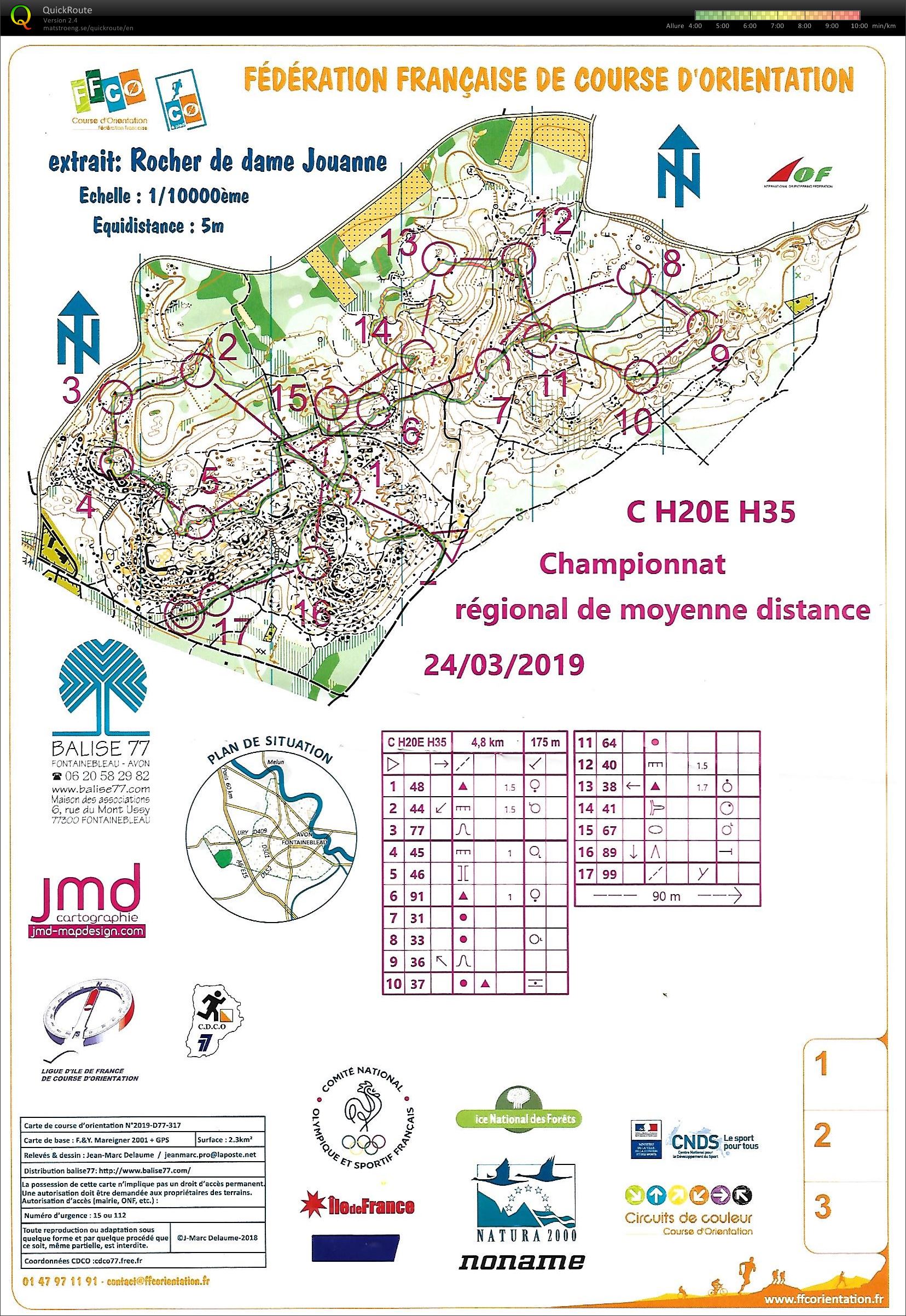 CR Moyenne Distance (24/03/2019)