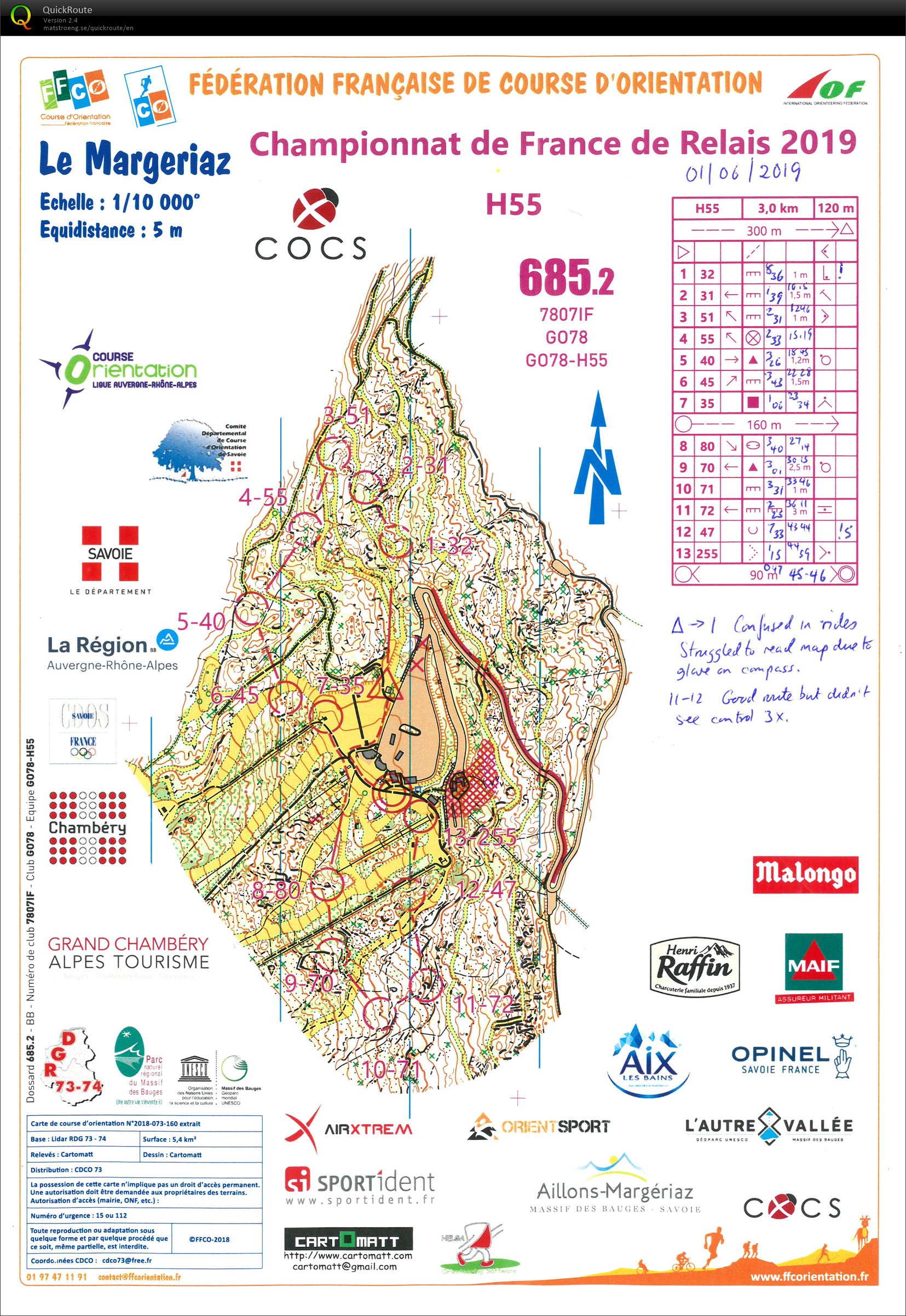 French Relay Championships H55 (01-06-2019)