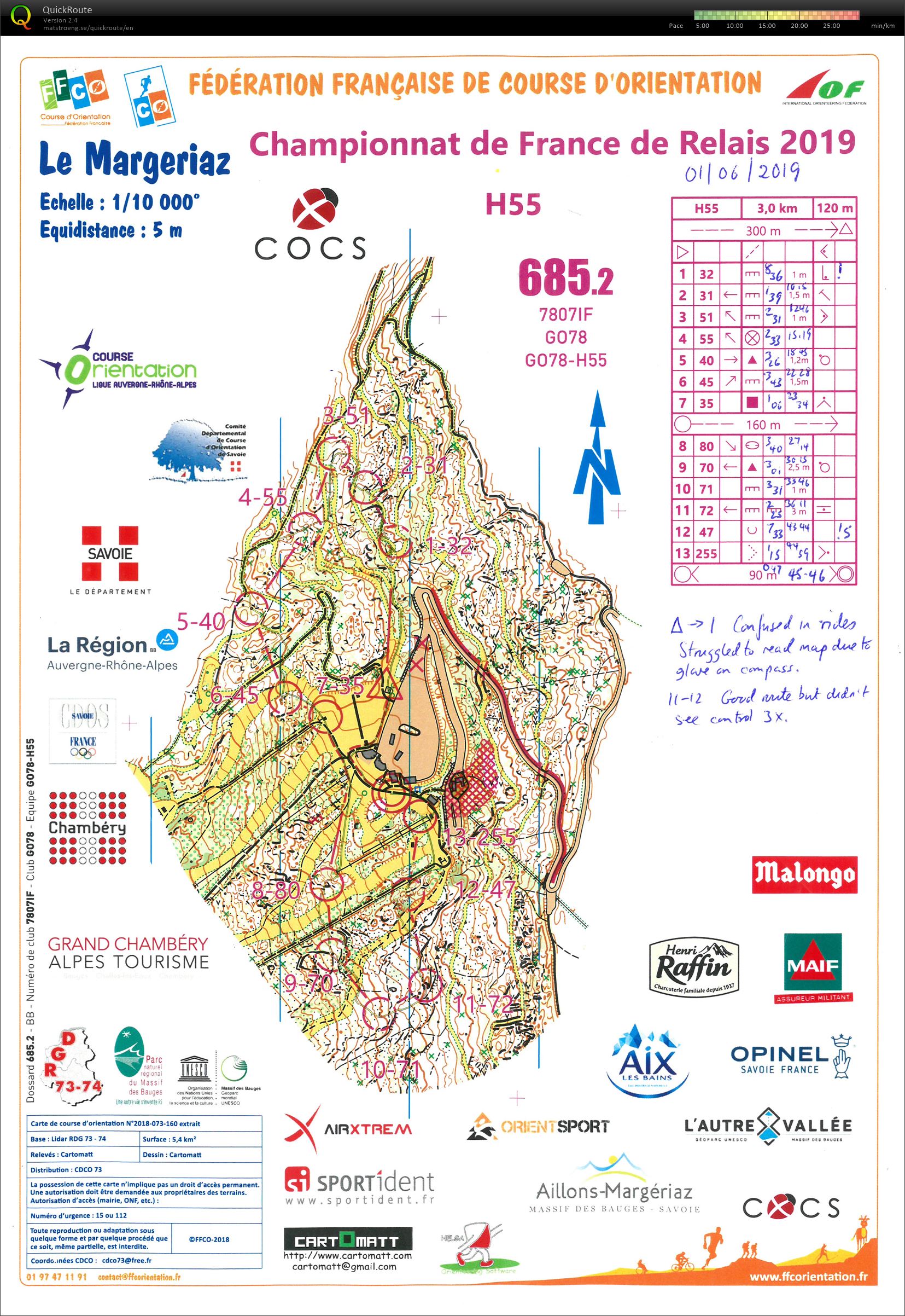 French Relay Championships H55 (01-06-2019)