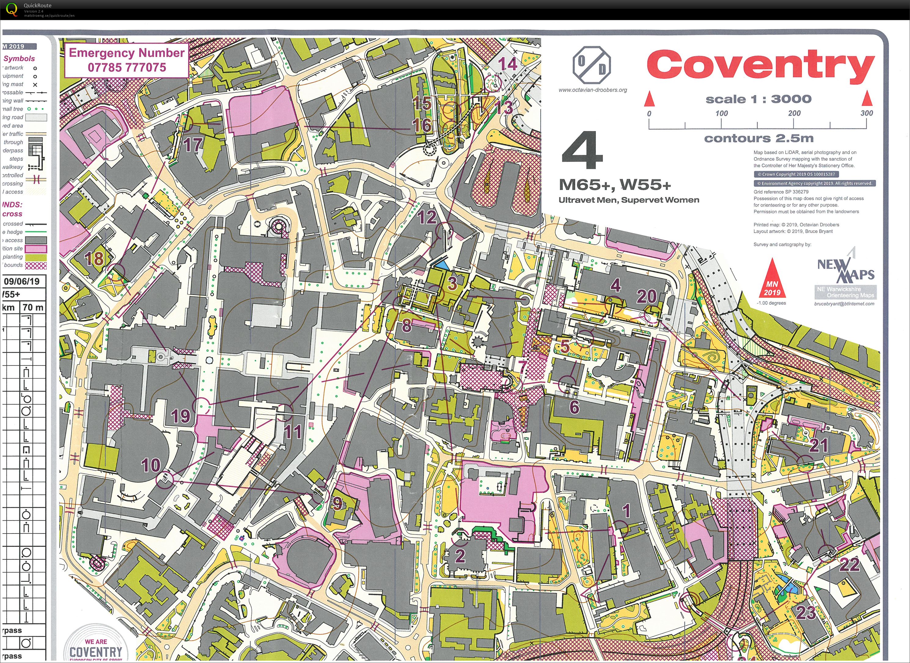 Coventry Weekend of Orienteering (09-06-2019)