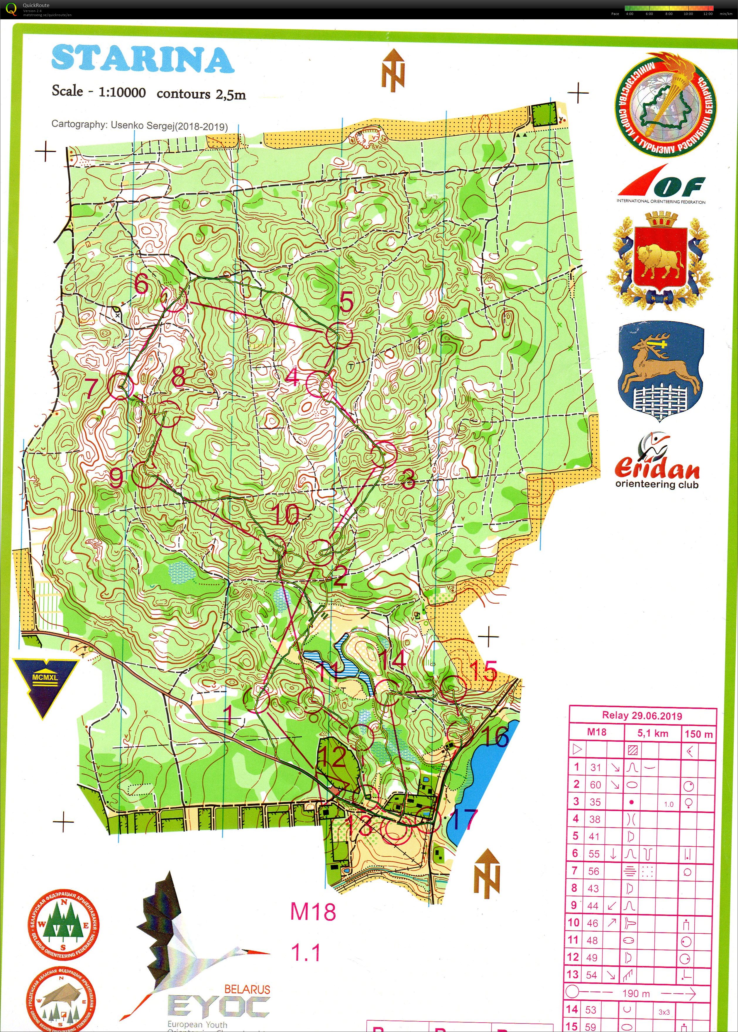 Relais EYOC 2019 (29/06/2019)