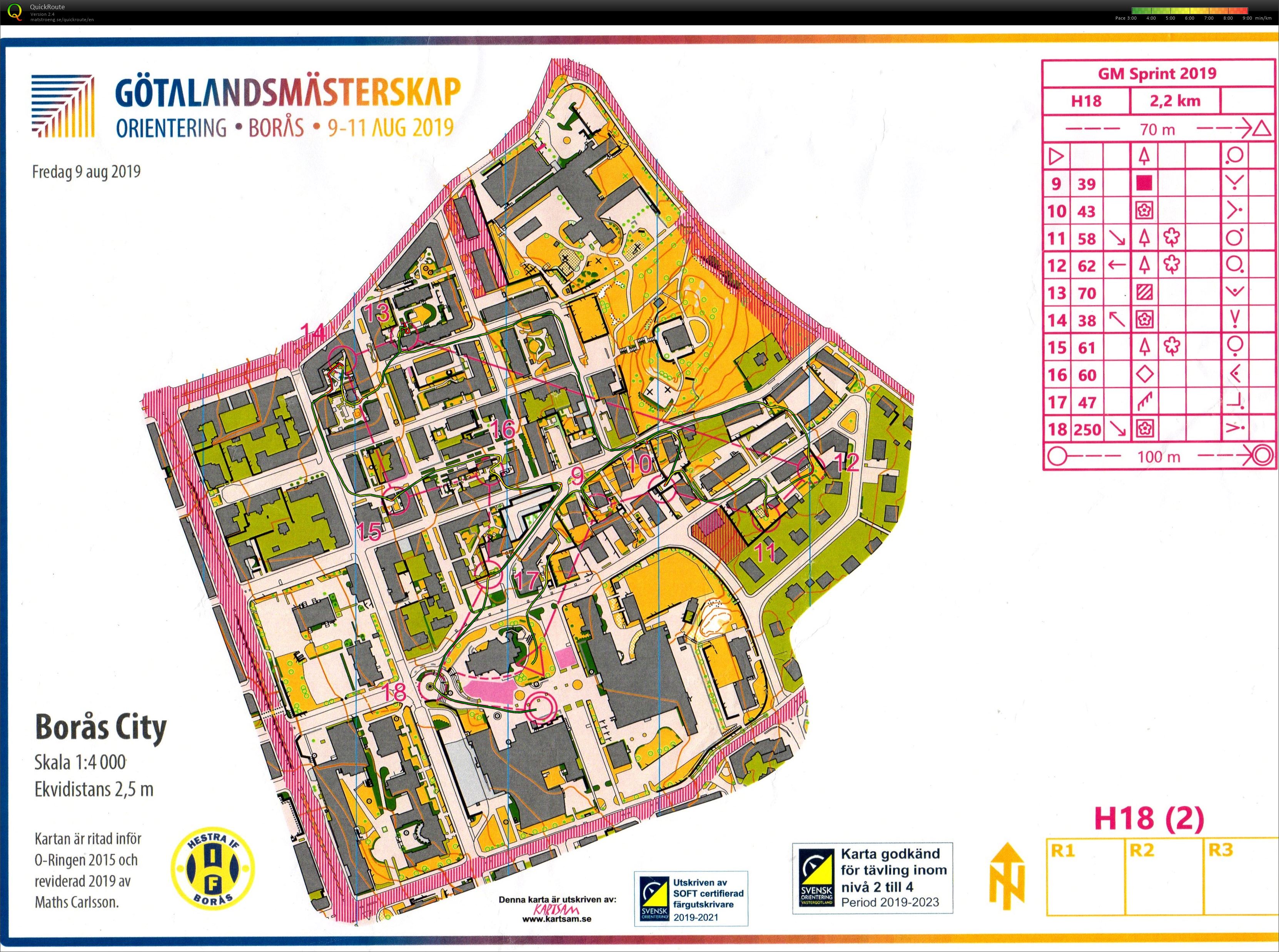 Götalandsmästerskap SP #2 (09/08/2019)