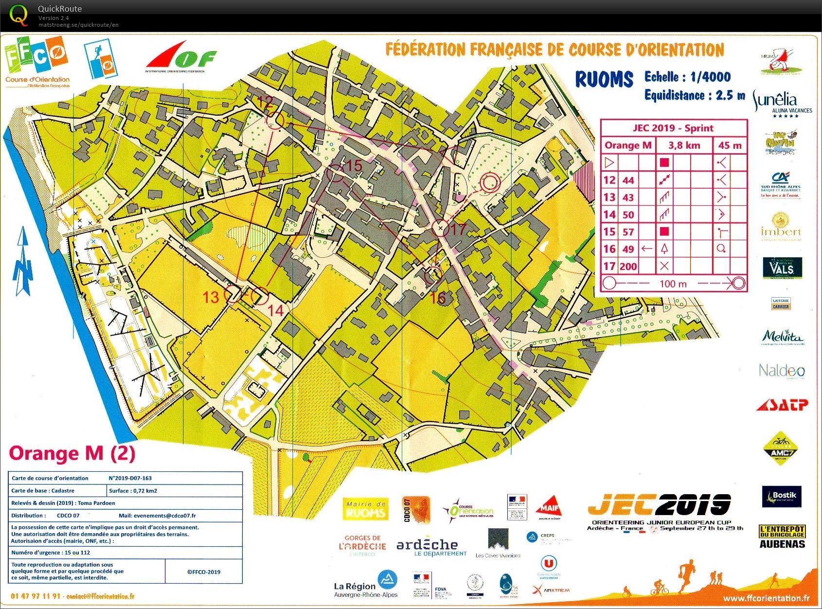 Sprint open JEC 2019 part 2 (27/09/2019)