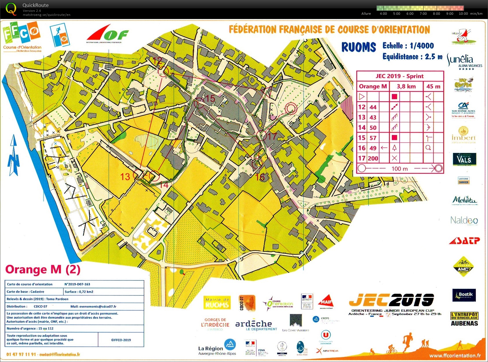 Sprint open JEC 2019 part 2 (27/09/2019)