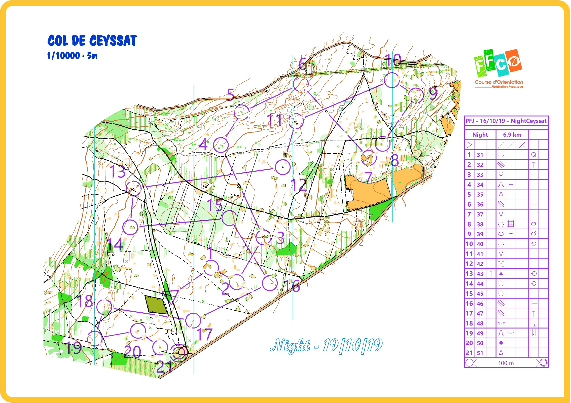 Premier entraînement de nuit de la saison (16-10-2019)