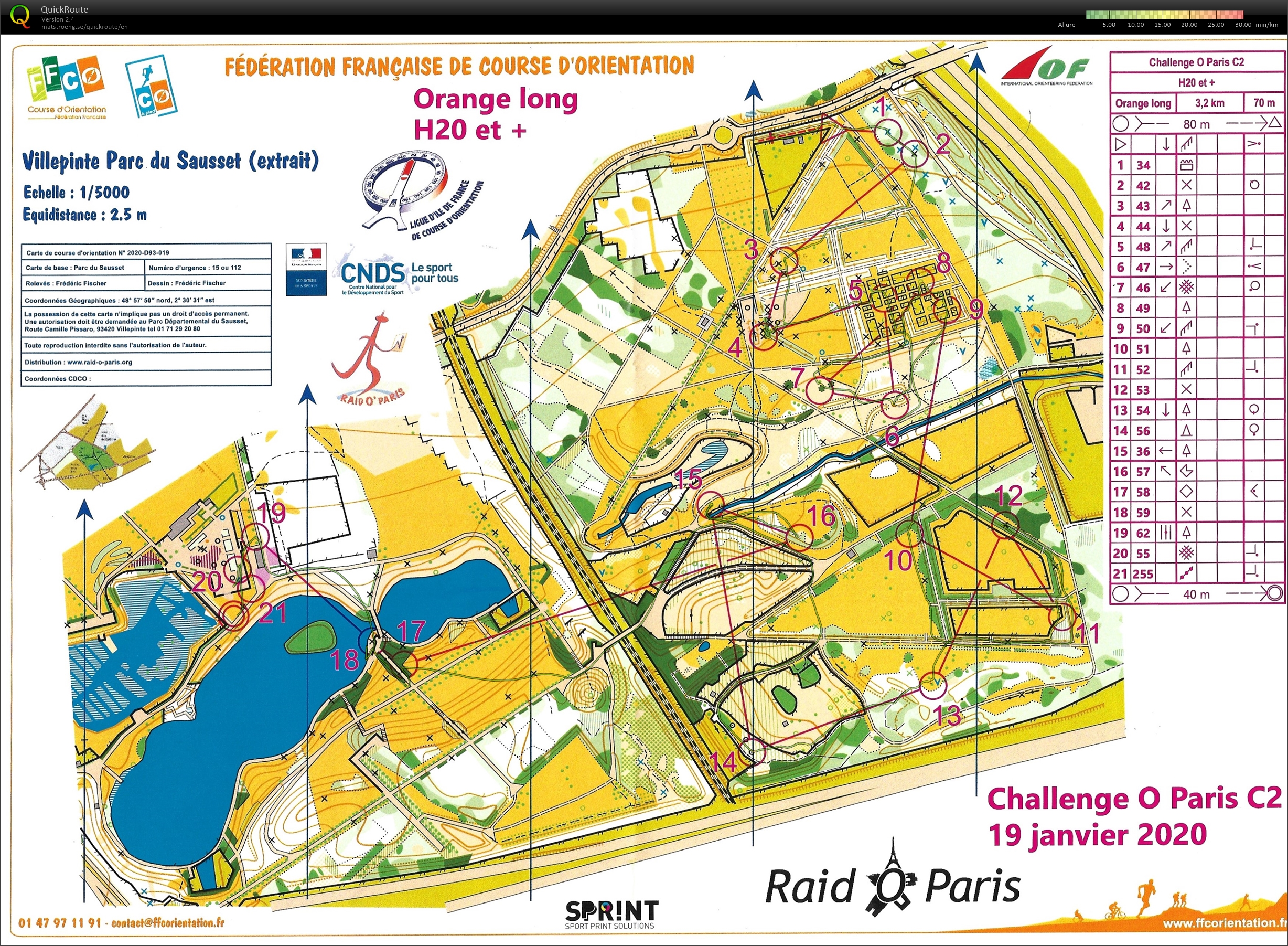 Challenge O Paris C2 Sprint (19/01/2020)