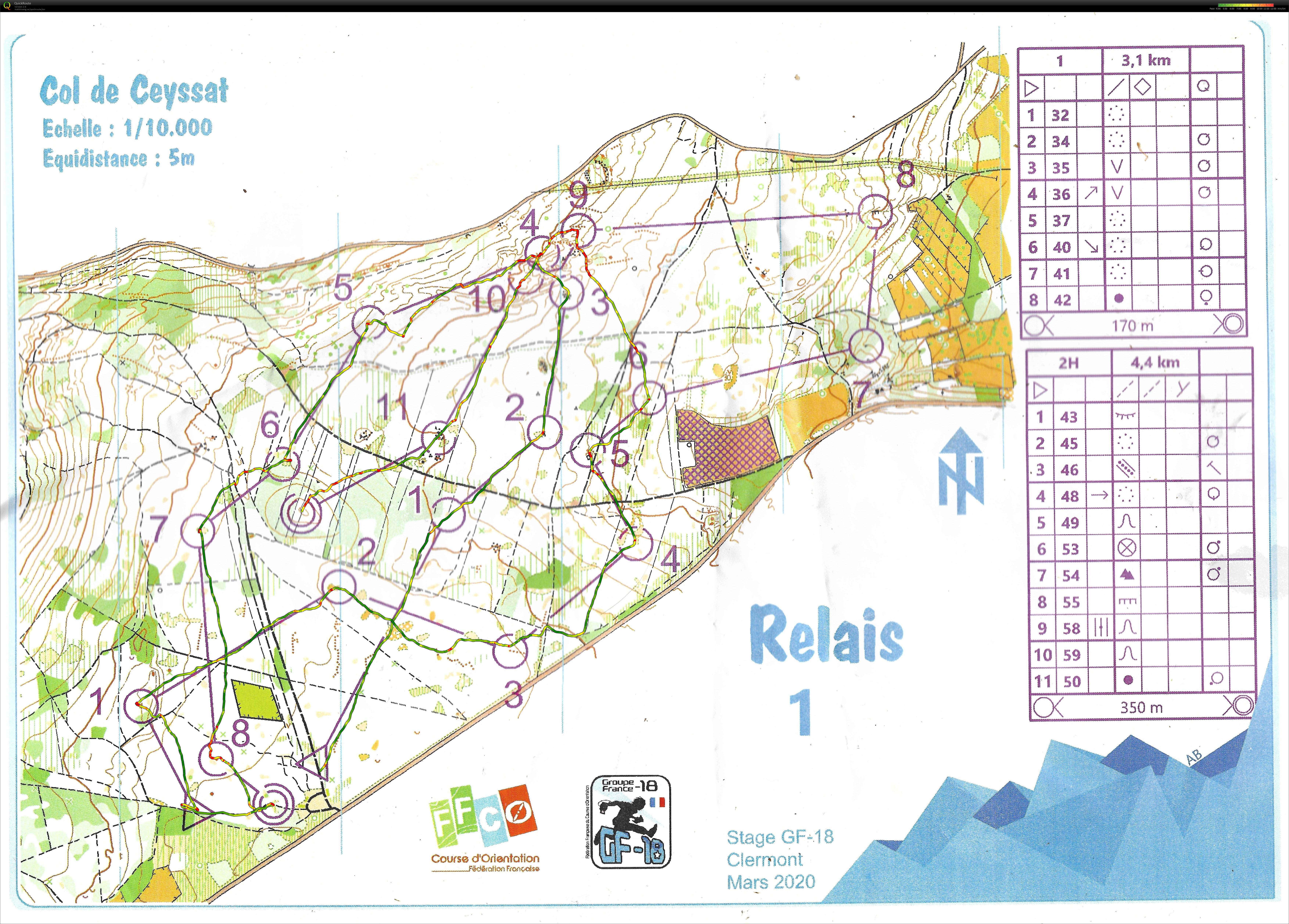 Reprise de la CO au col de ceyssat (13.05.2020)