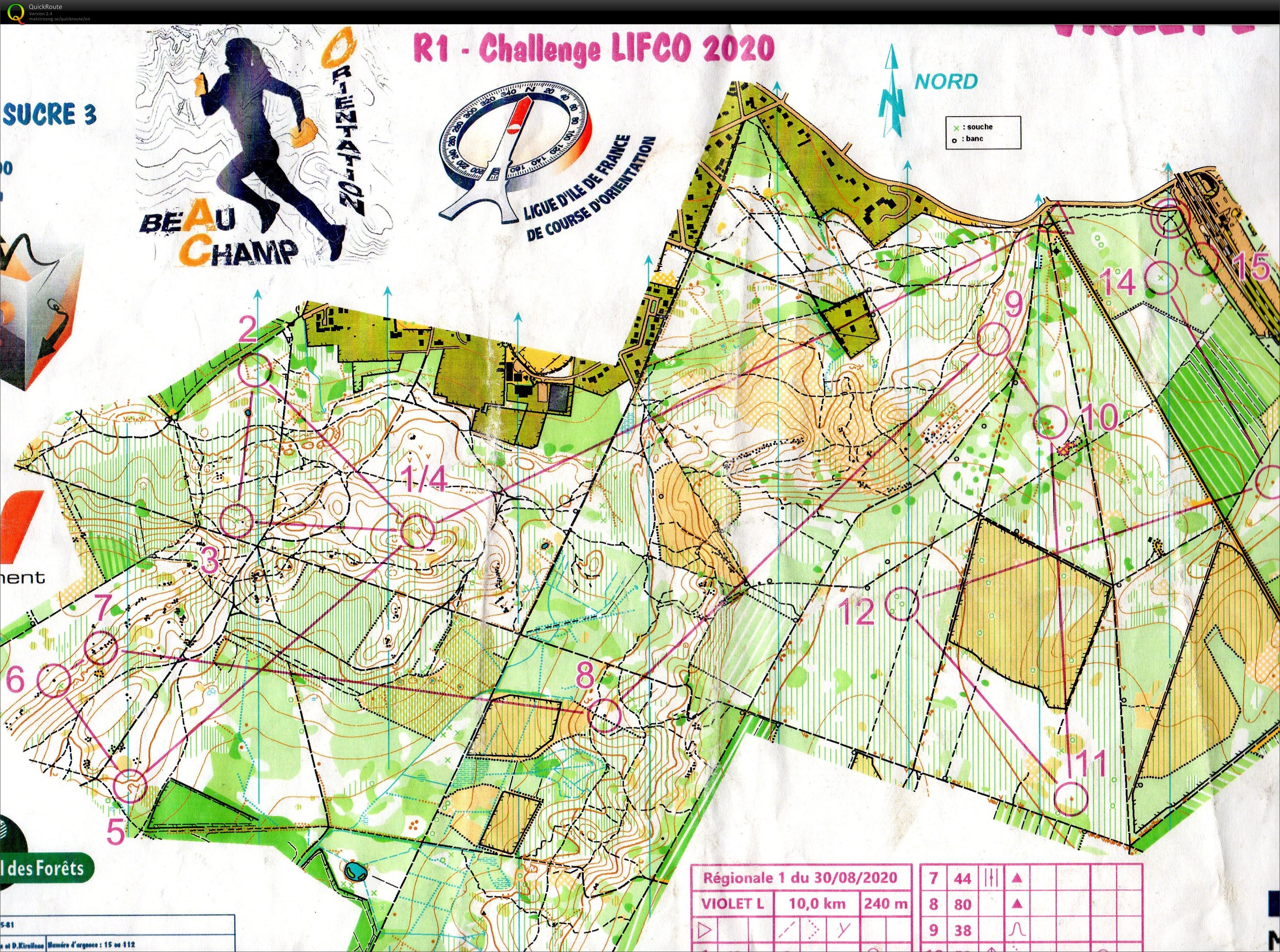 Régionale 1 LIFO challenge 2020 (30-08-2020)