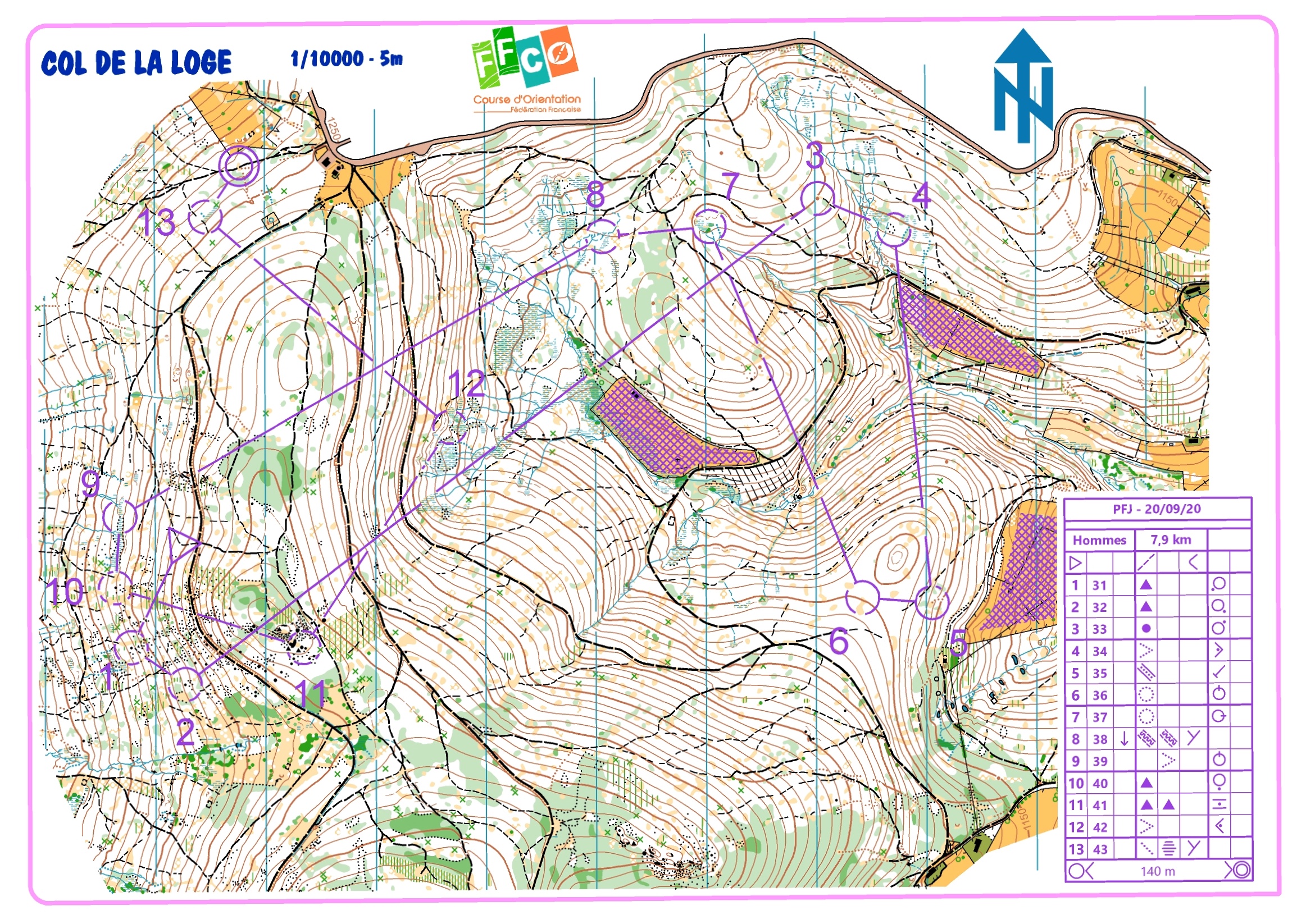 LD raccourcie au Col de la Loge (20/09/2020)