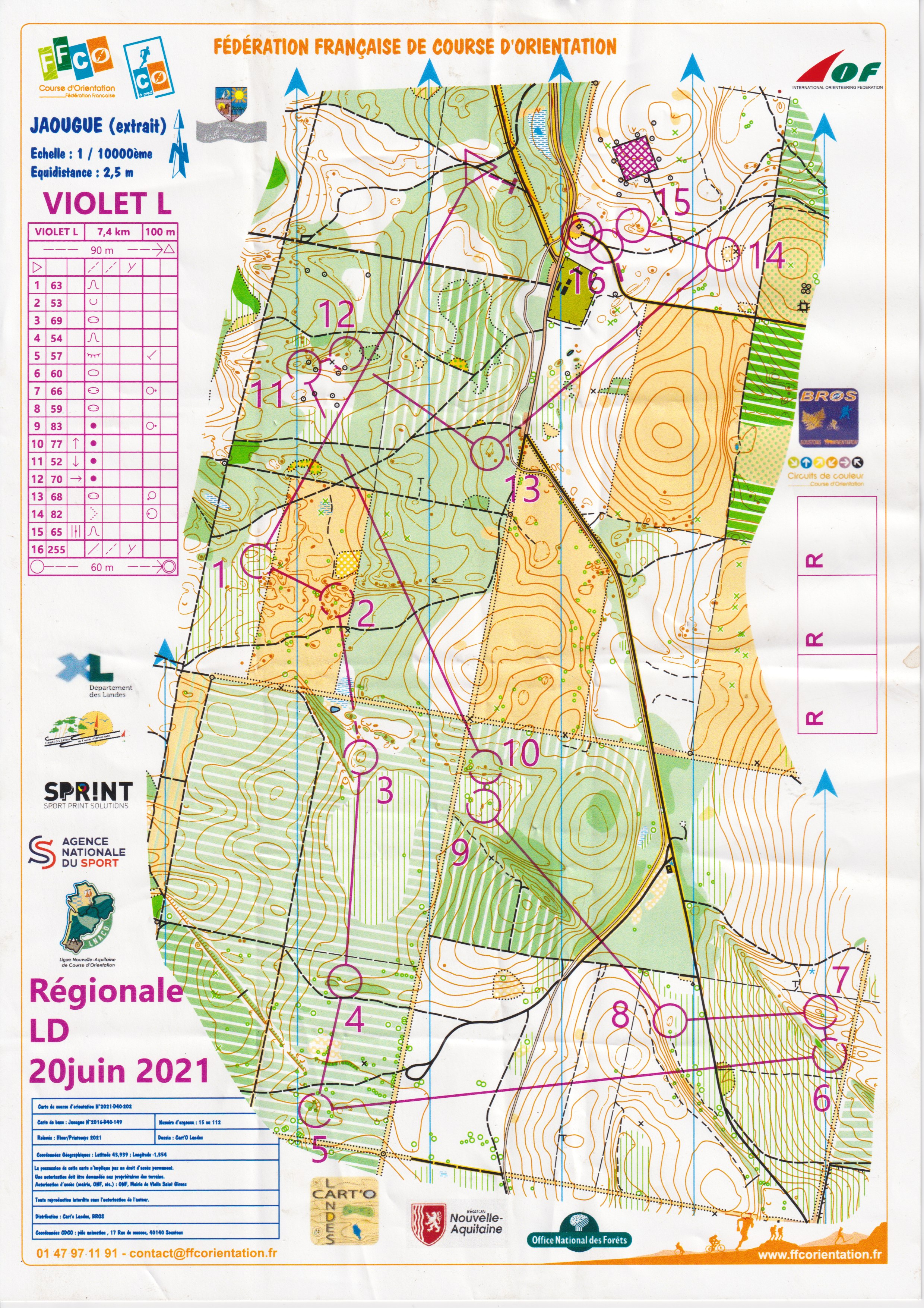 Régionale LD Violet Long - Jaougue (40) (2021-06-20)