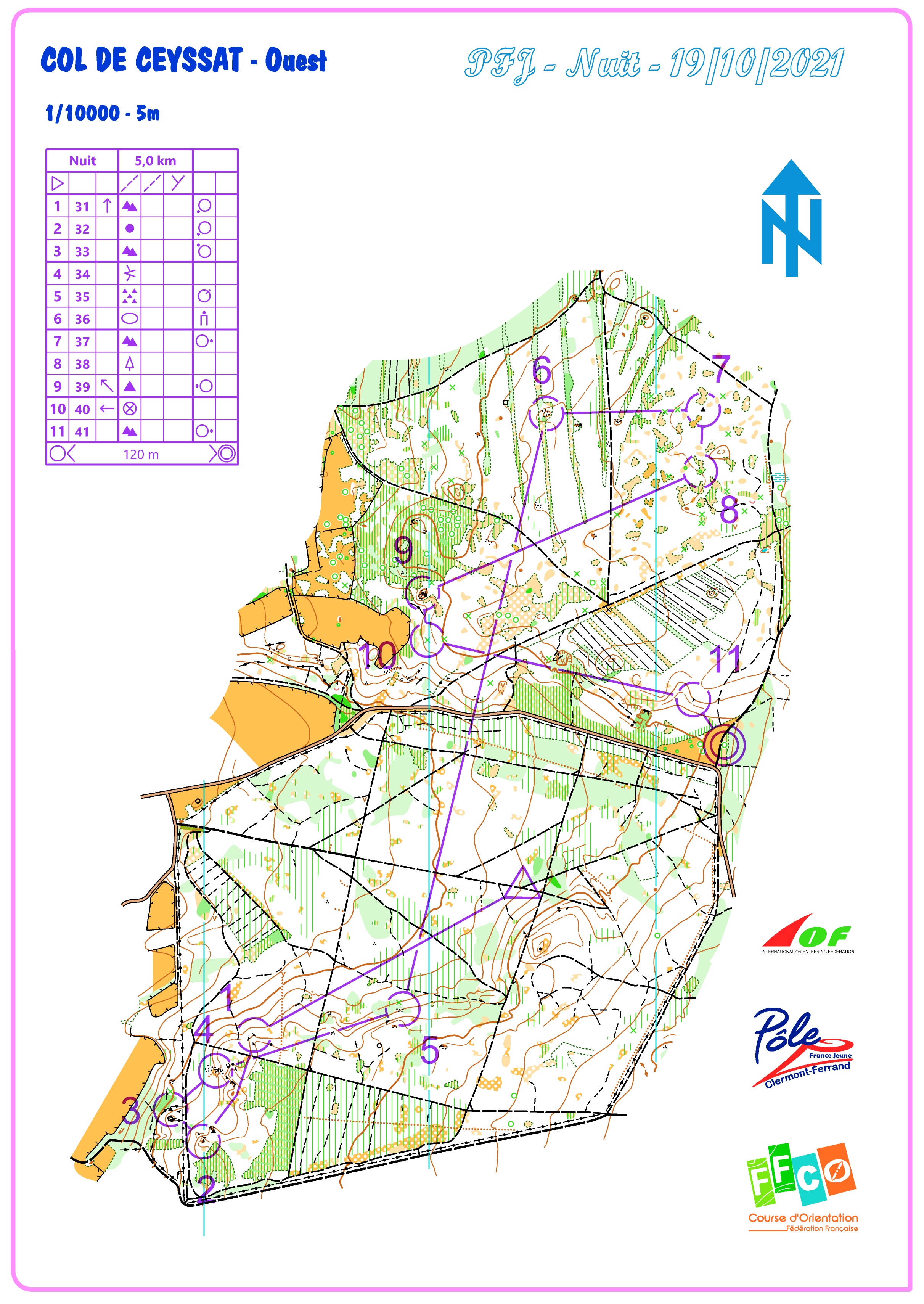 Nuit au Col de Ceyssat Ouest (19-10-2021)