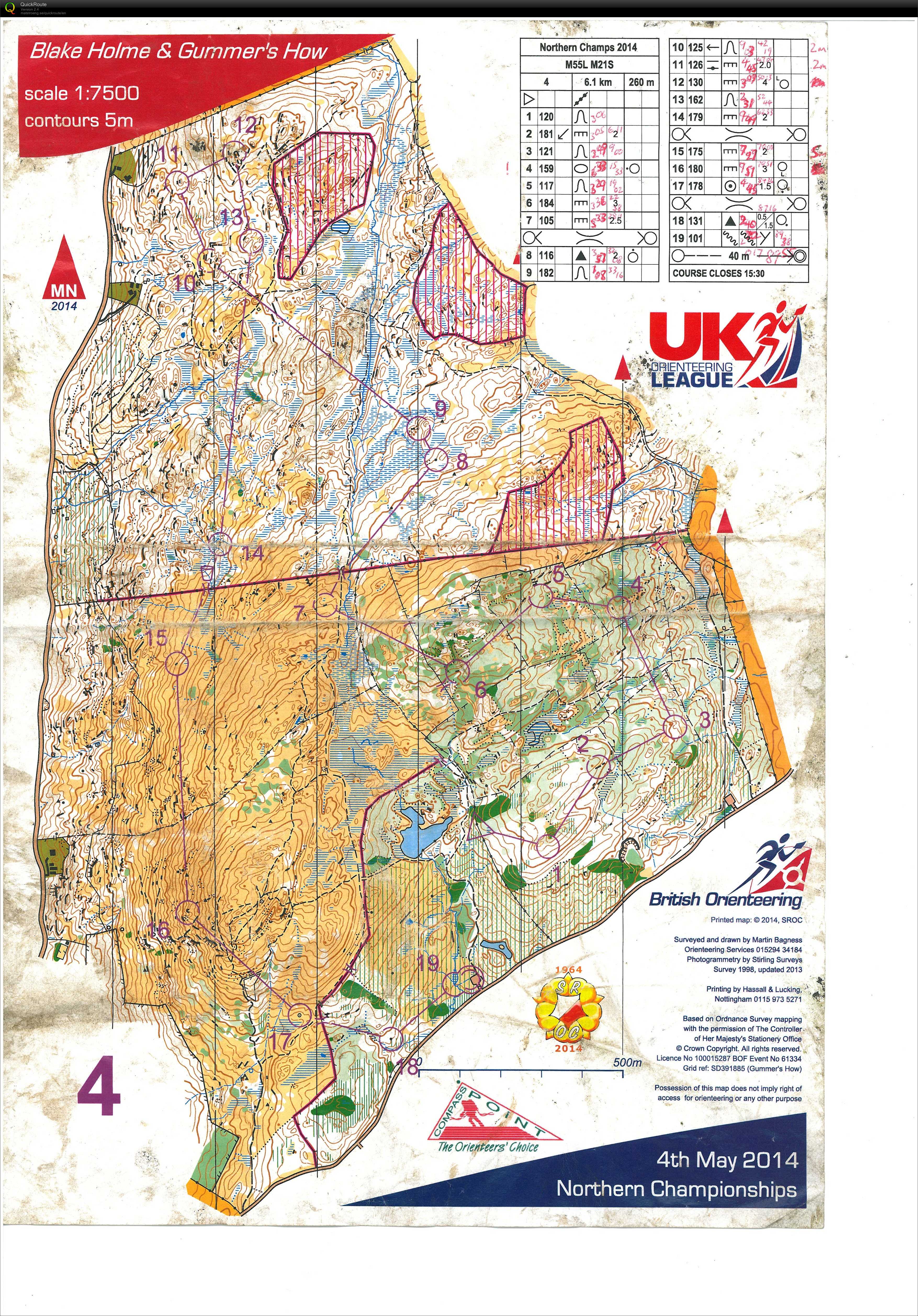Northern Championships H55 (04-05-2014)
