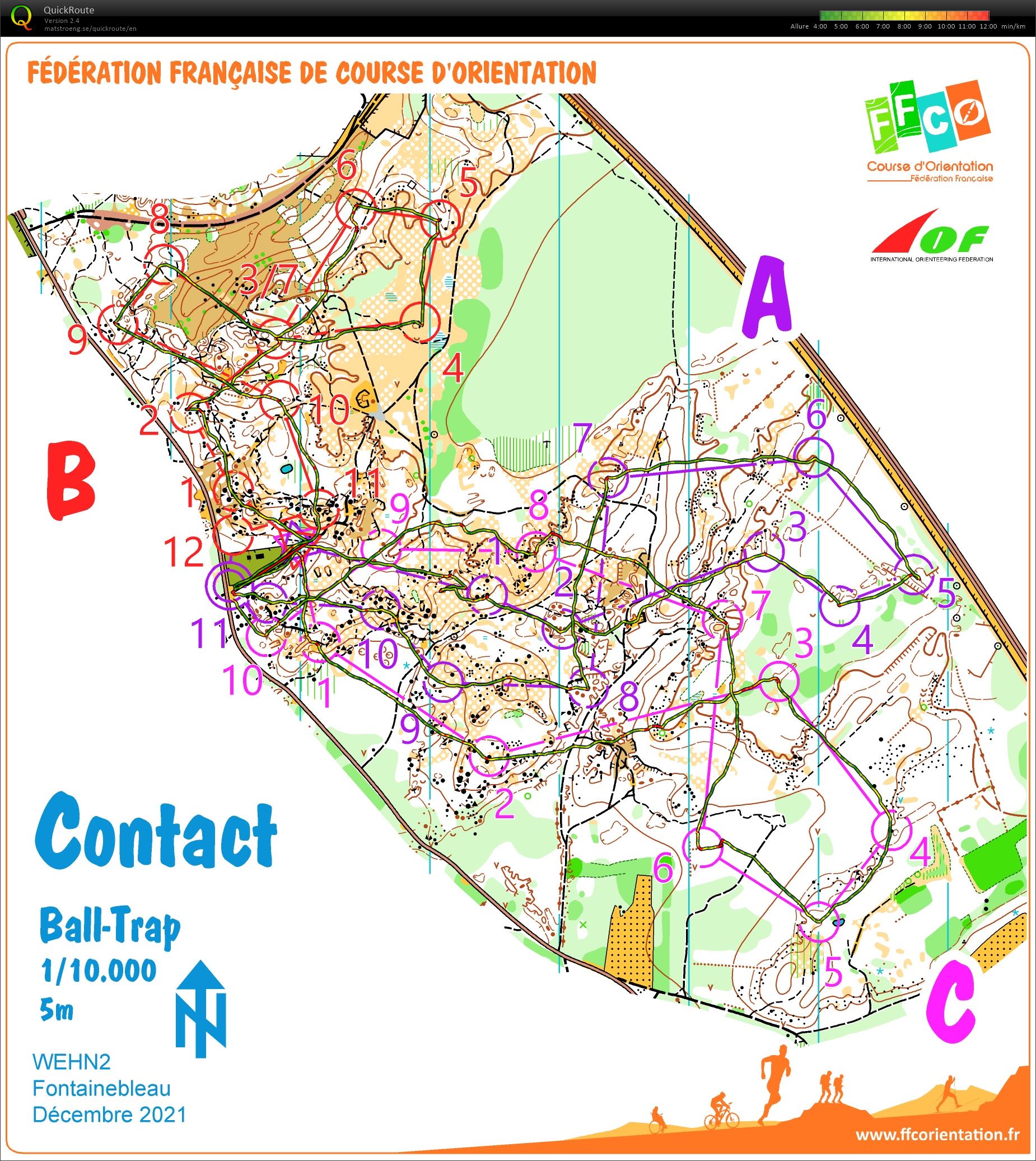 WEHN Fontainebleau - J1 - 3 boucles relief  (10-12-2021)