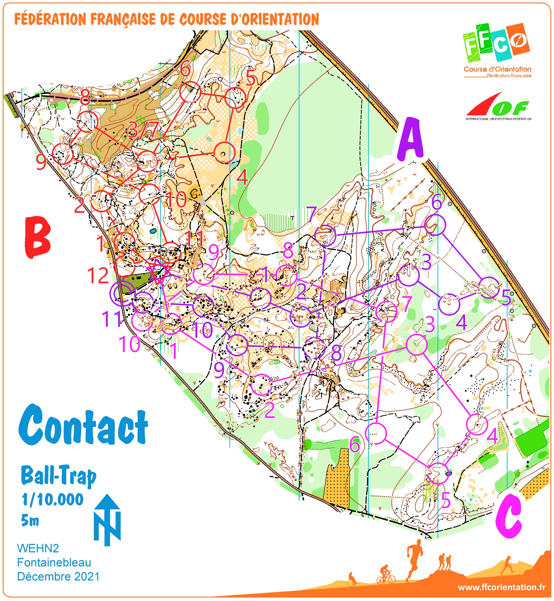 WEHN Fontainebleau - J1 - 3 boucles relief  (10-12-2021)