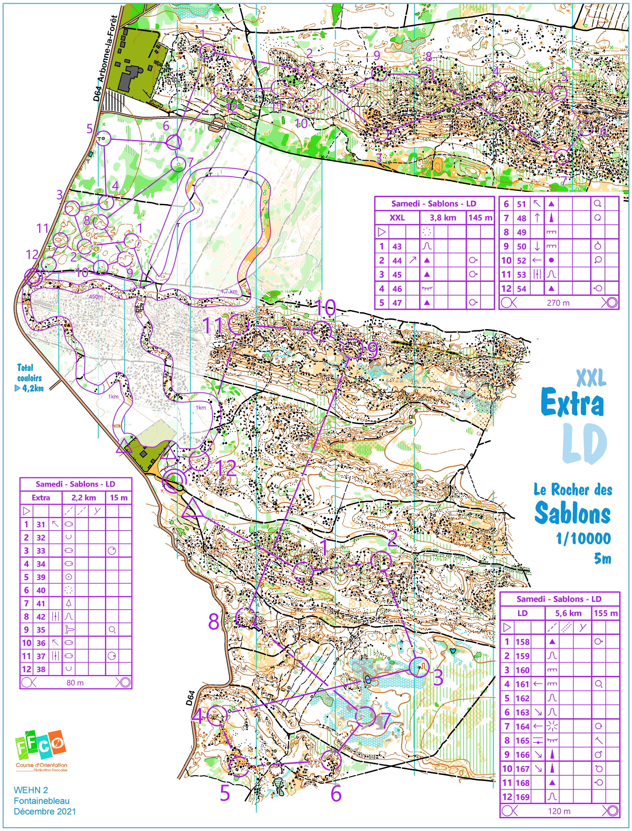 WEHN Fontainebleau - J2 matin - mTk pré-fatigue + LD courte (11/12/2021)