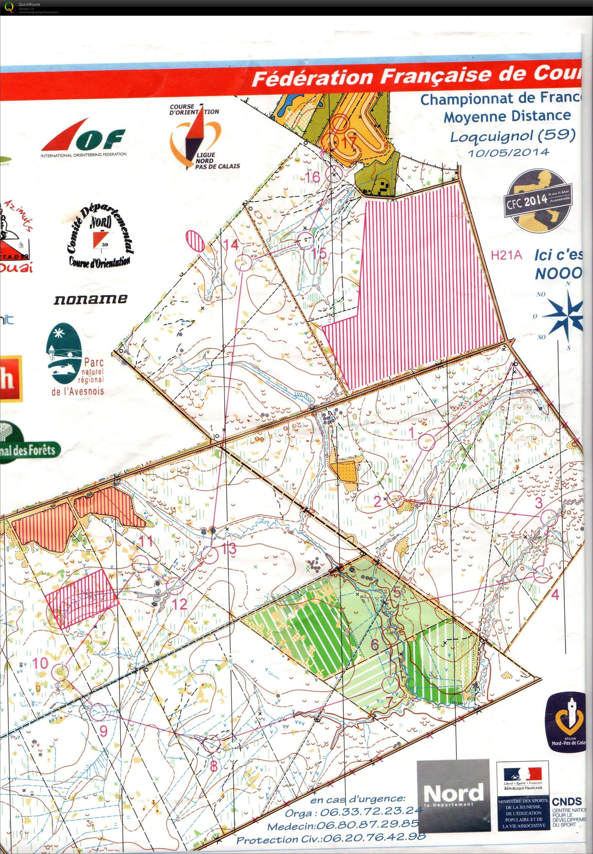 Championnats de France de middle distance (10-05-2014)