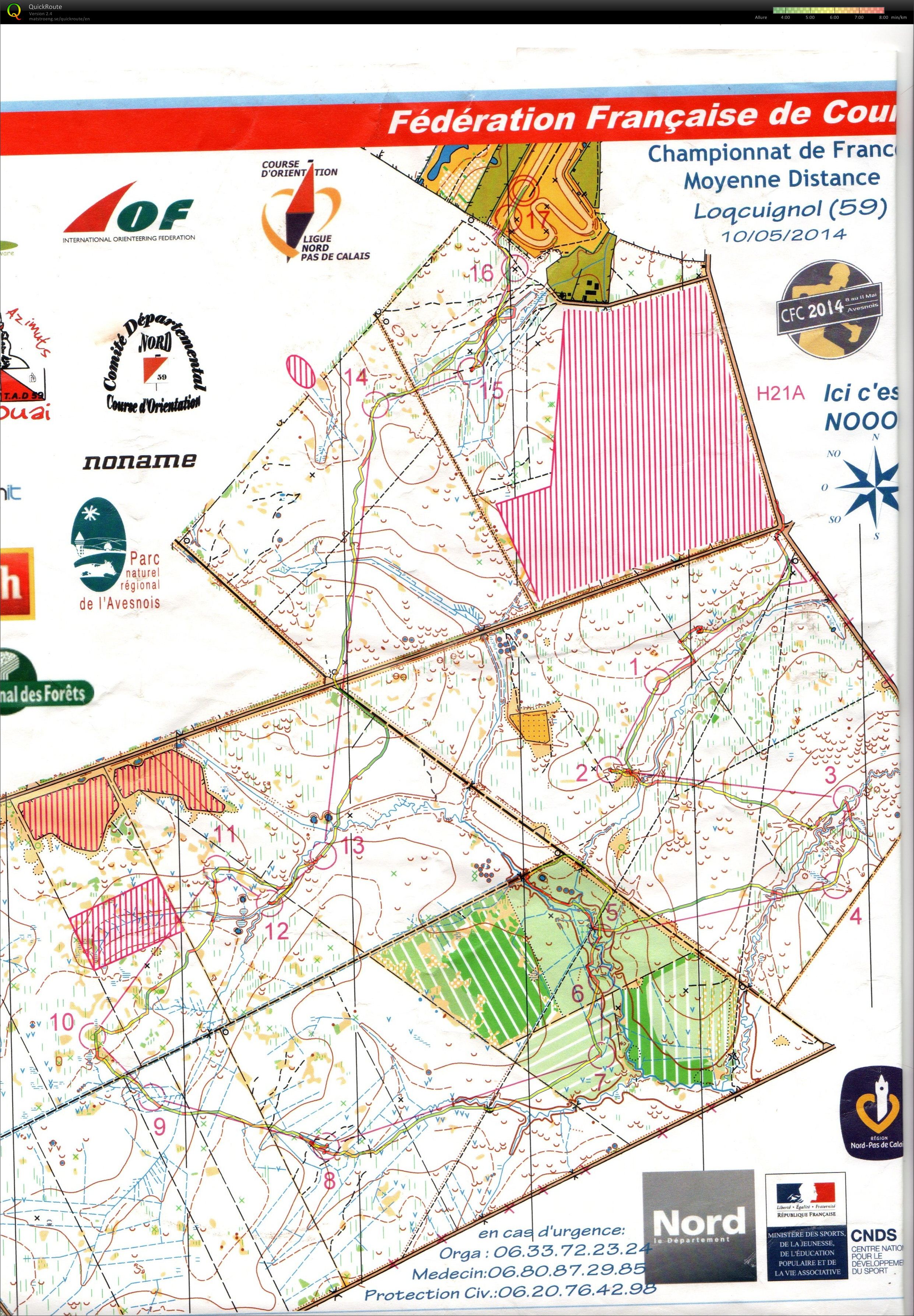 Championnats de France de middle distance (10-05-2014)