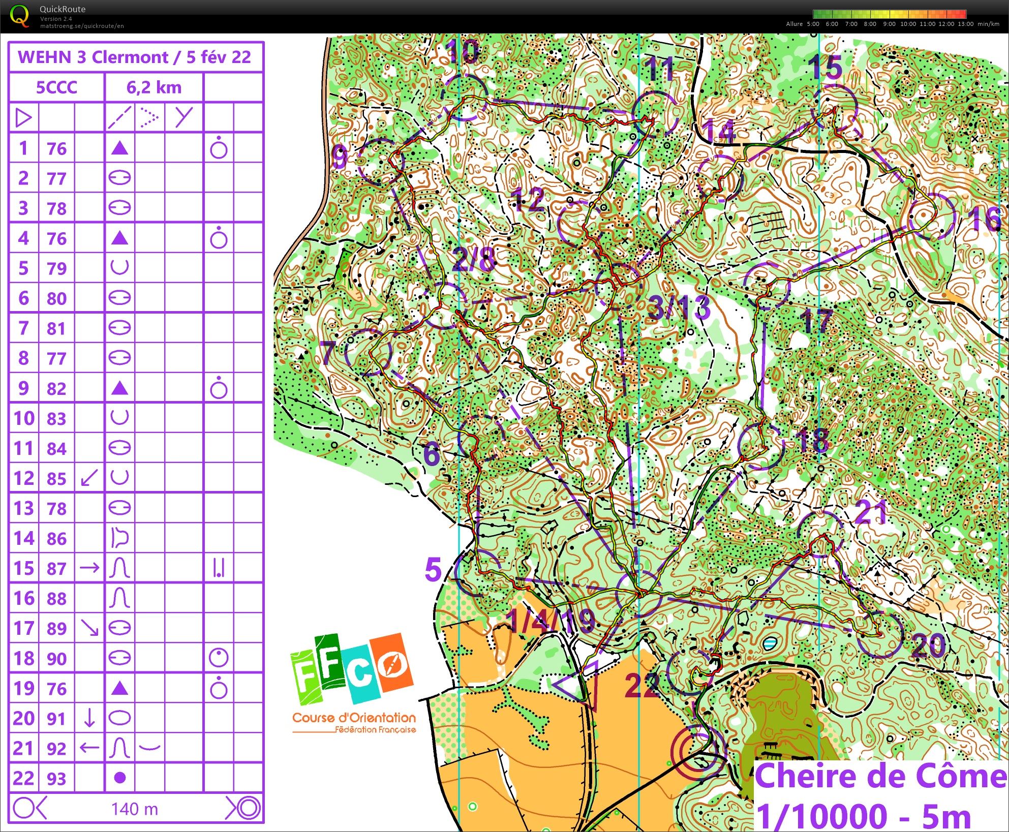 Diamant Cheire de Côme de nuit (13-02-2022)